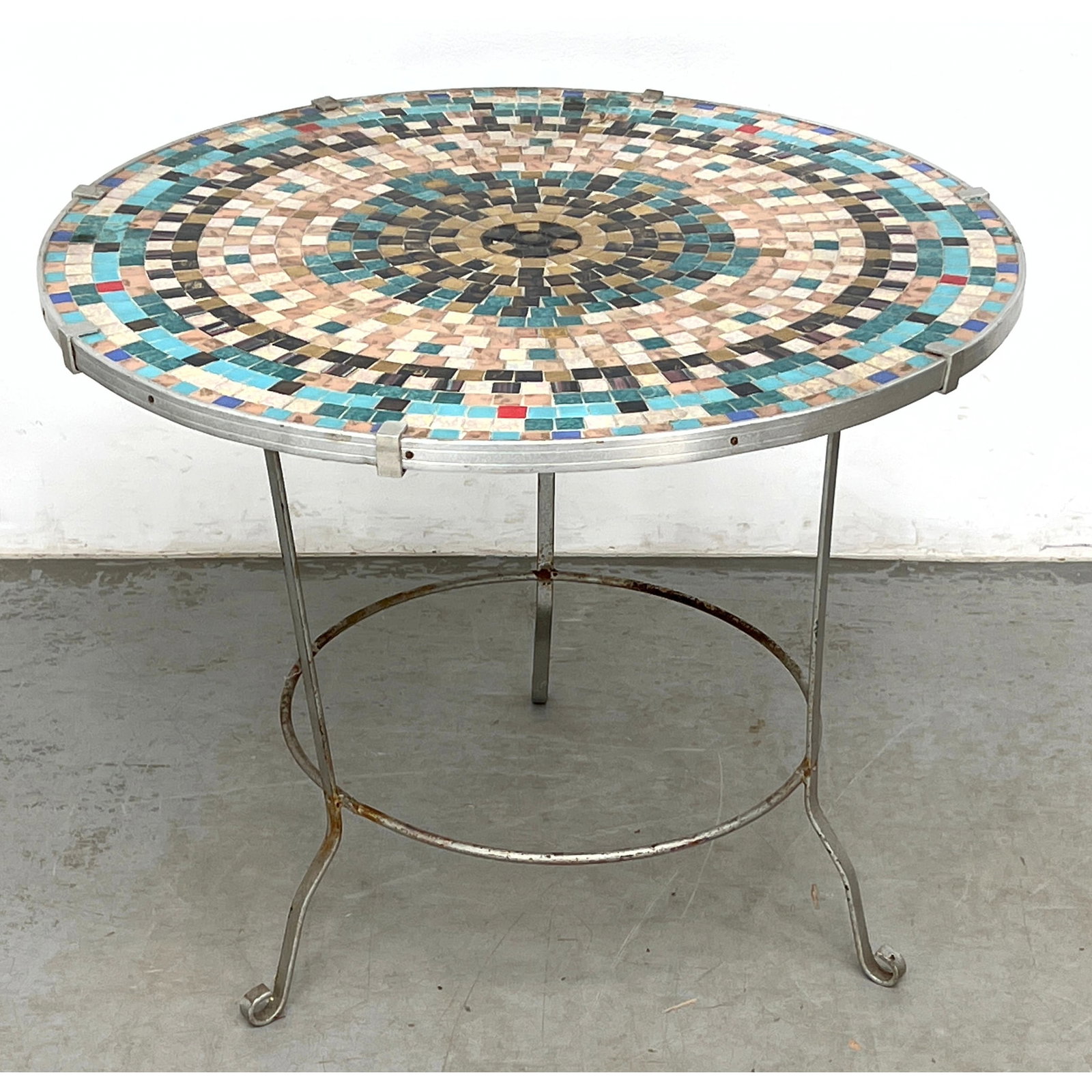 Mosaic Tile Top Occasional Garden Table. (1 of 7)