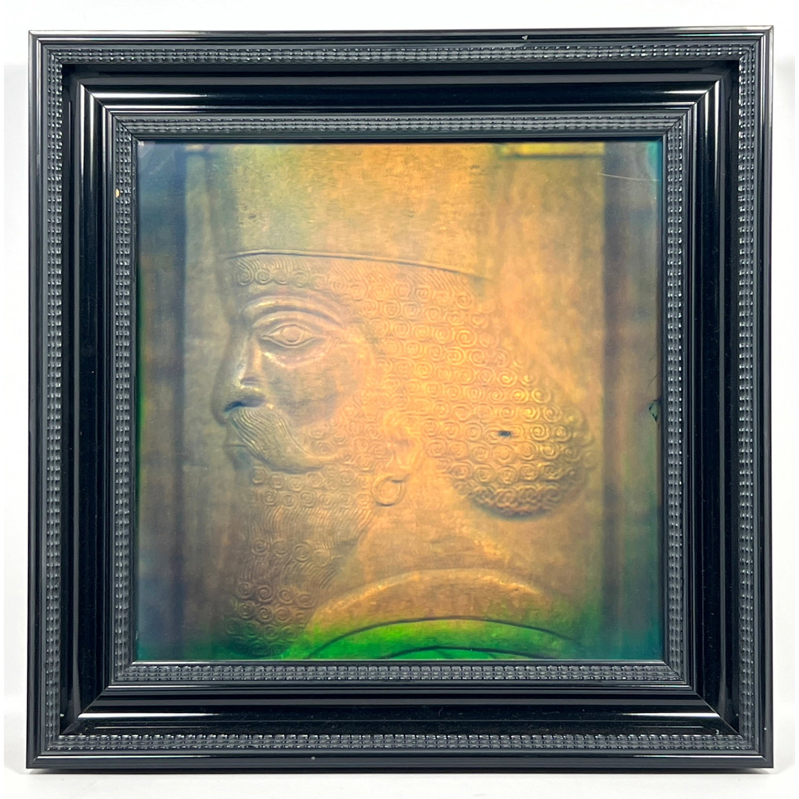 Framed Hologram Portrait of King. The holographic medium creates a three-dimensional visual effect w (1 of 7)