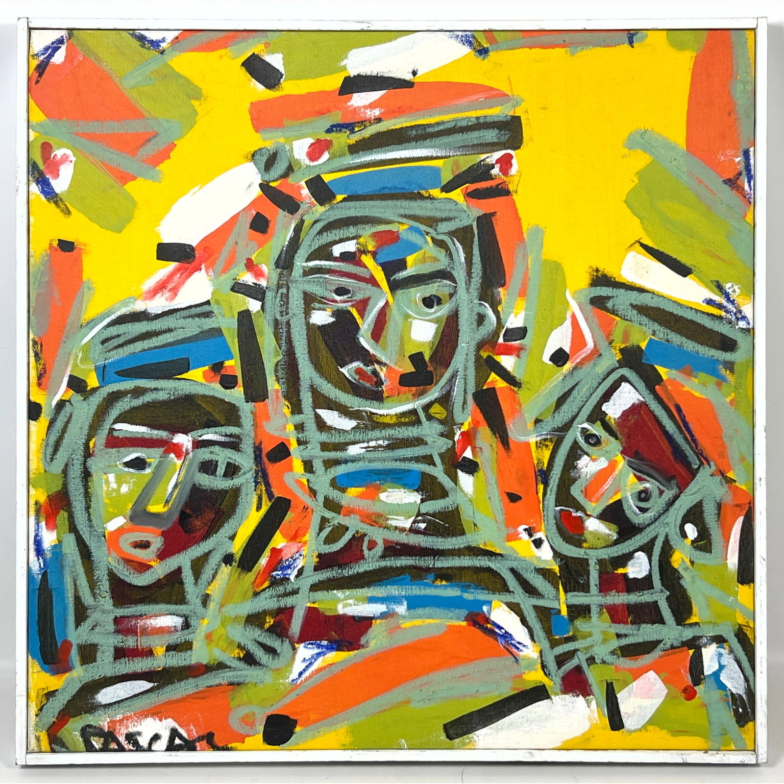 Abstract modernist painting. Signed Pascal. (1 of 8)