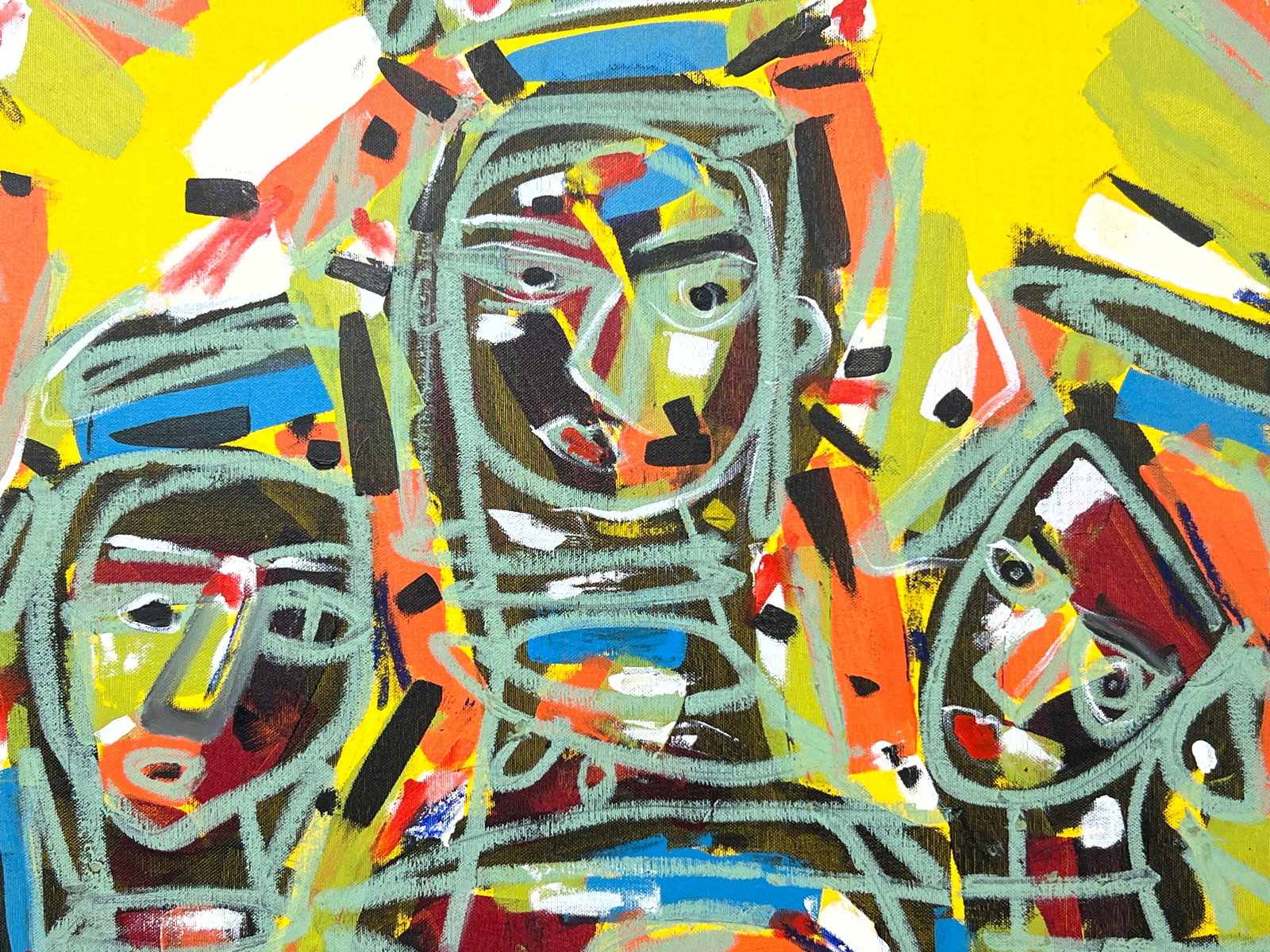 Abstract modernist painting. Signed Pascal. - 2