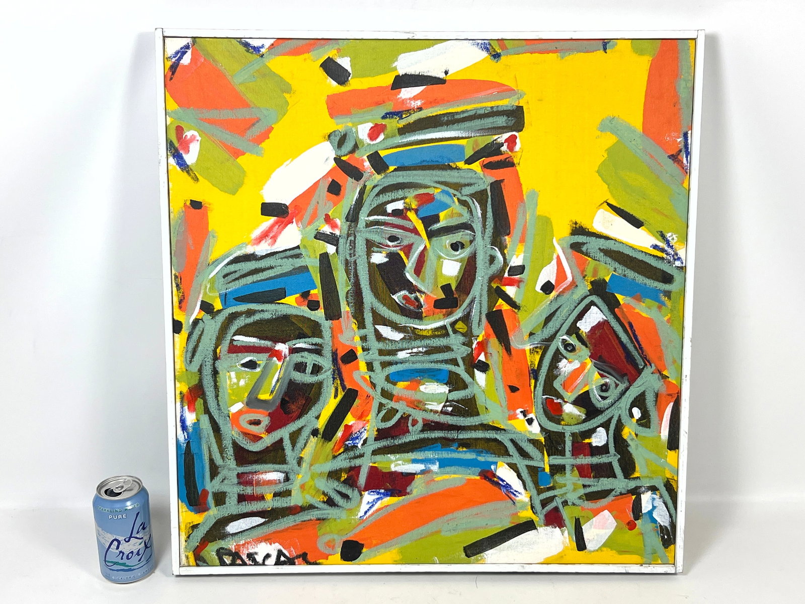 Abstract modernist painting. Signed Pascal. - 4