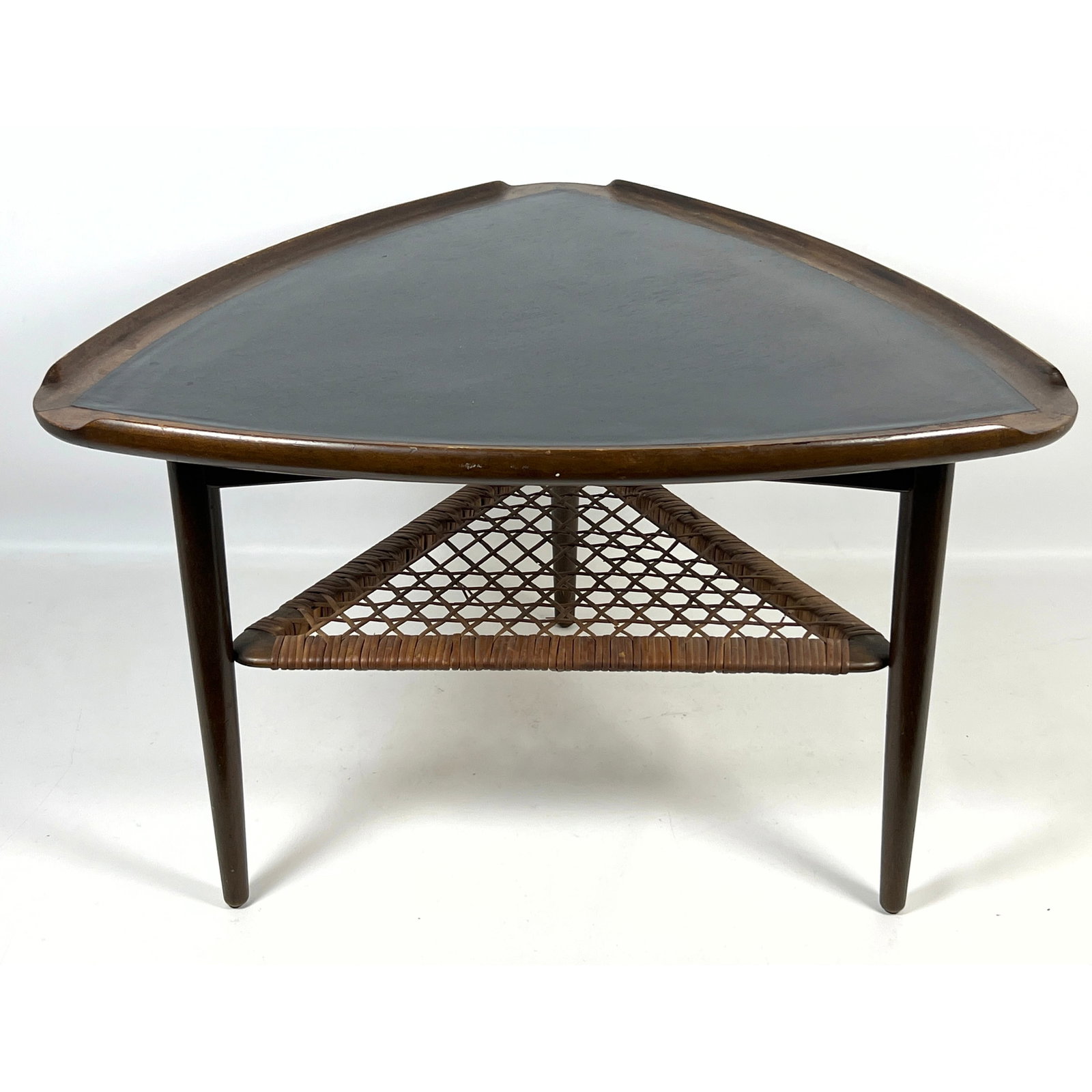 Selig Danish Modern Triangle Occasional Table. (1 of 12)