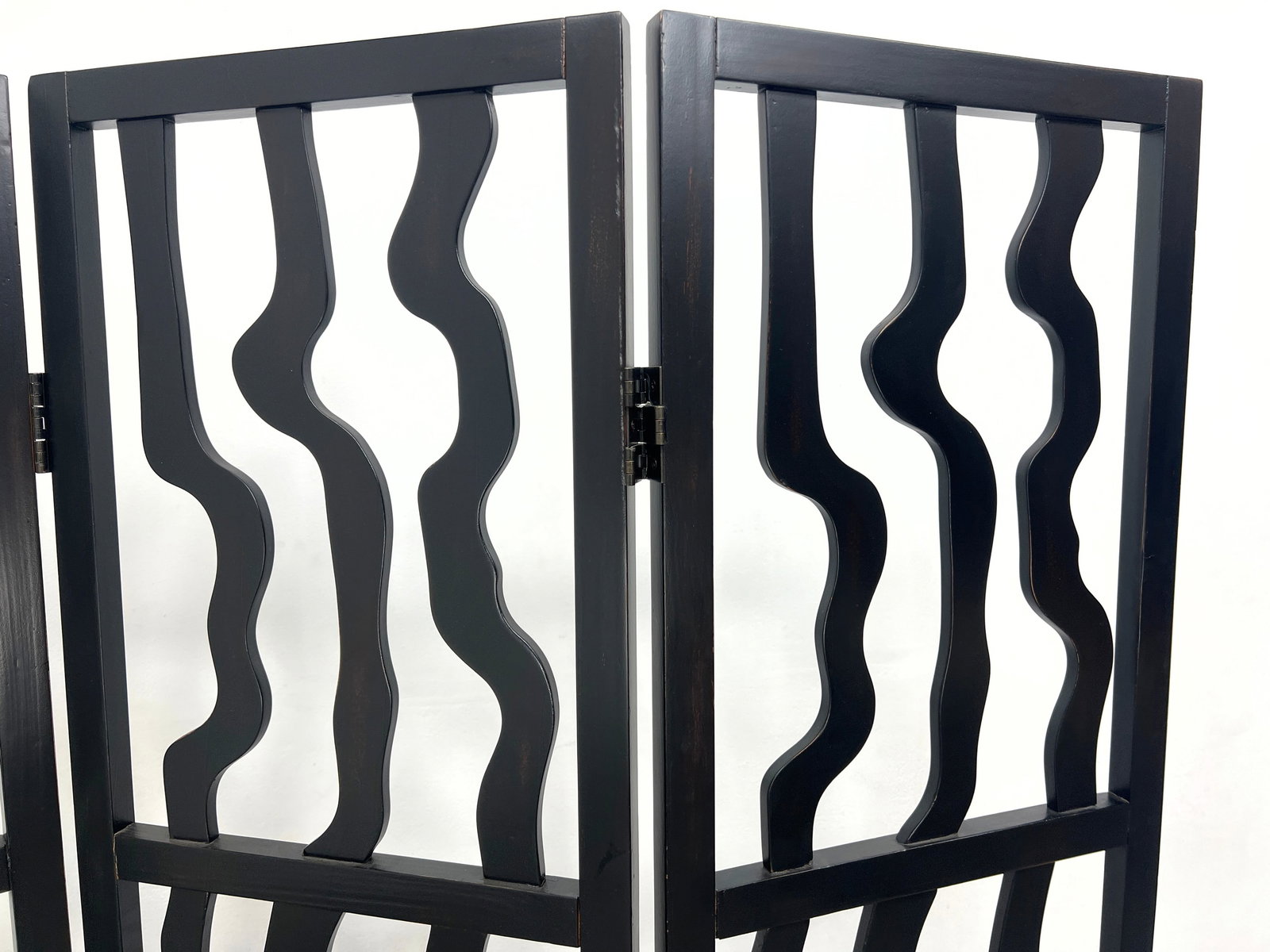 3 Section Folding Room Divider screen. - 4