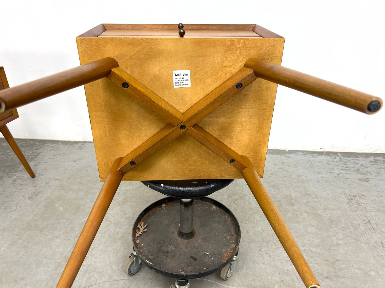 Pair West Elm Side Table Night stands. - 9