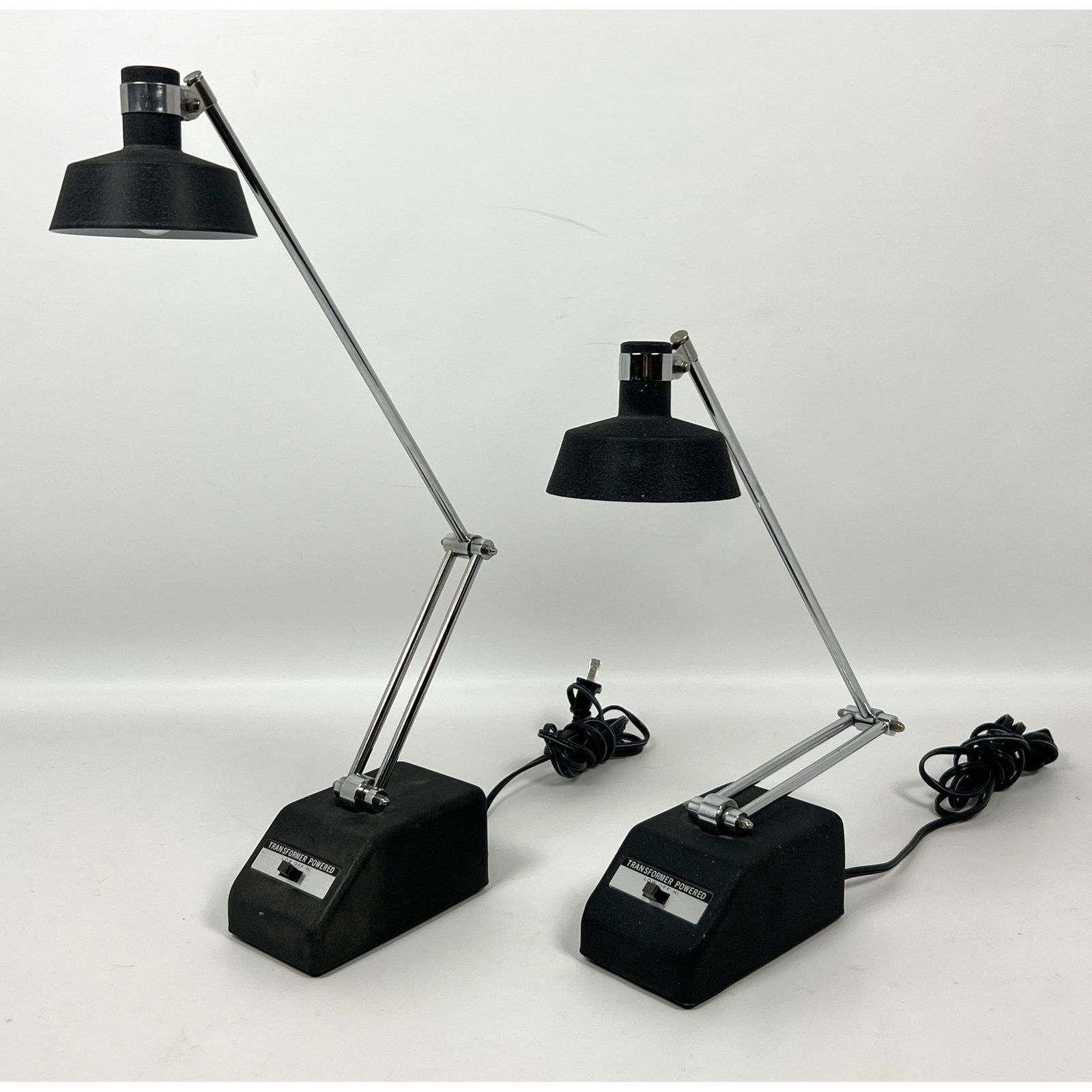 2pc 70s Vintage Tensor Task Desk Lamps. Adjustable: 2pc 70s Vintage Tensor Task Desk Lamps. Adjustable Dimensions: Height: 22.25 inches, Width: 3.5 inches, Depth: 5.5 inches. --- US Packing and Shipping charge: In house shipping available. Will be