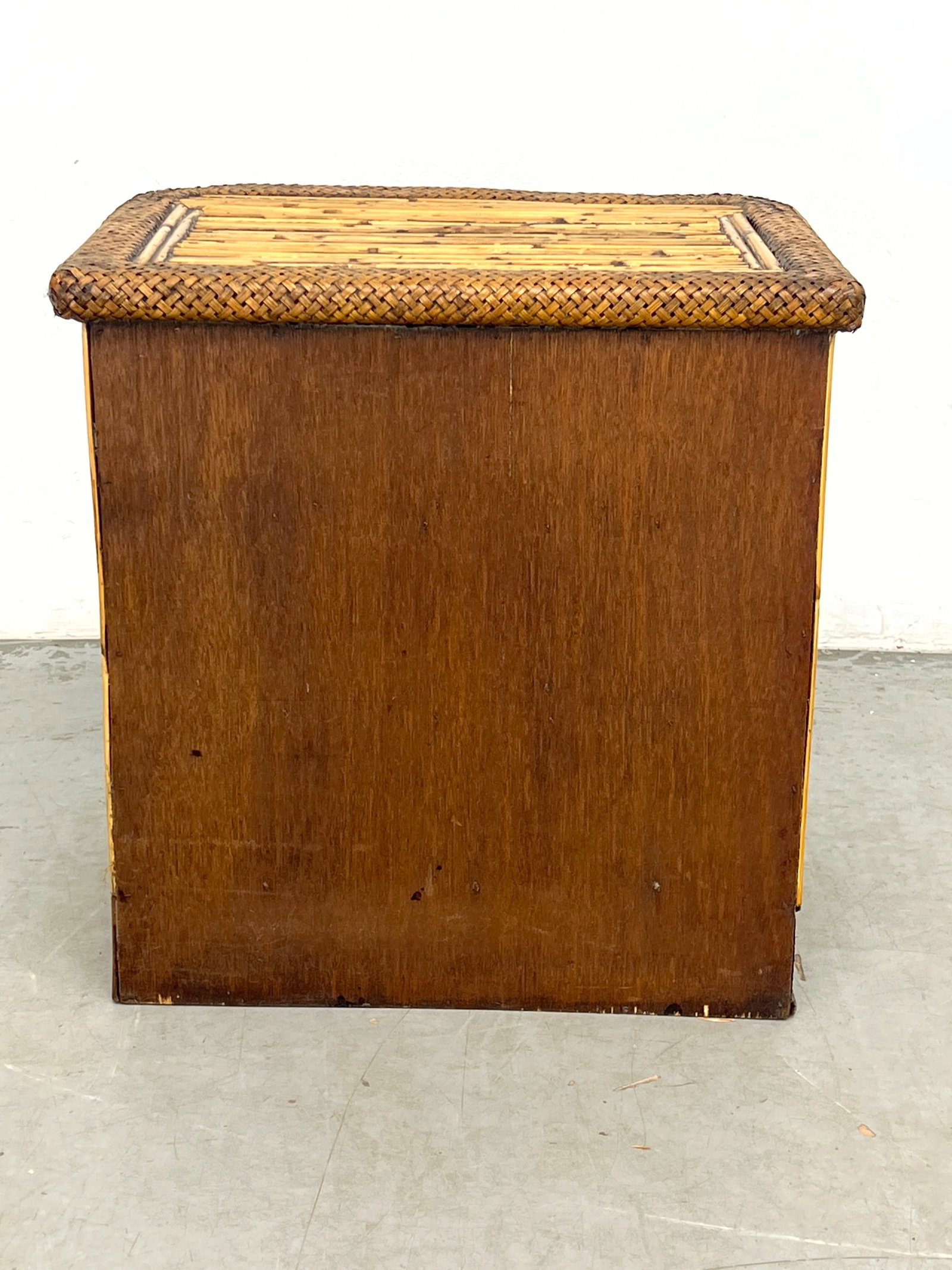 Split Reed Rattan 3 Drawer Stand. - 6