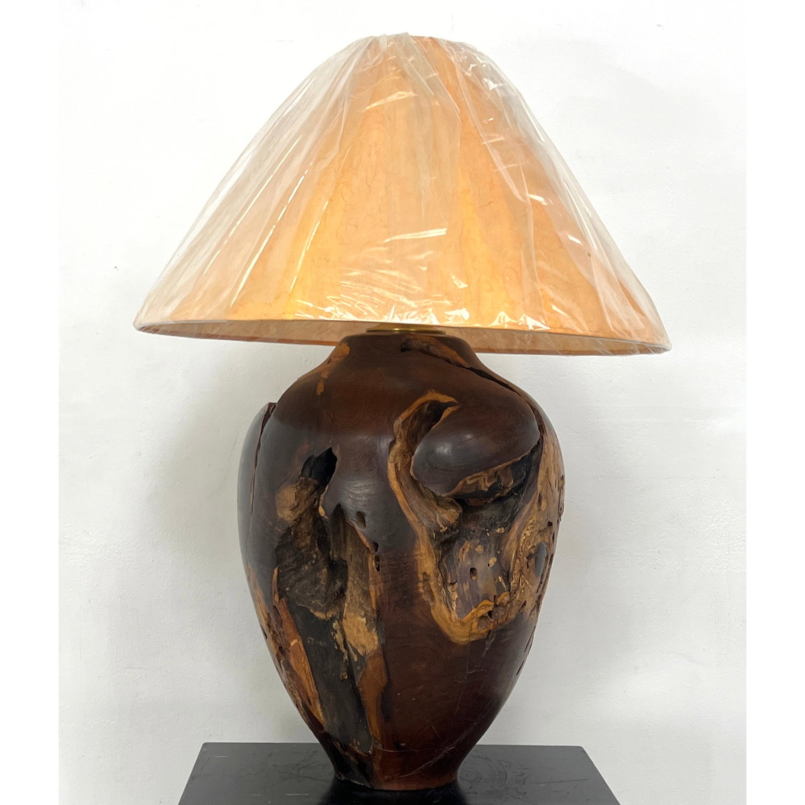 Schmid 1994 Large Oversized Decorator Solid Natural Turned Wood Table Lamp. Tucson. Weighs at least: Schmid 1994 Large Oversized Decorator Solid Natural Turned Wood Table Lamp. Tucson. Weighs at least 80 lbs wood ball is about 16 x 16 Dimensions: Height: 31 inches, Width: 15.5 inches, Depth: 15.5 inc