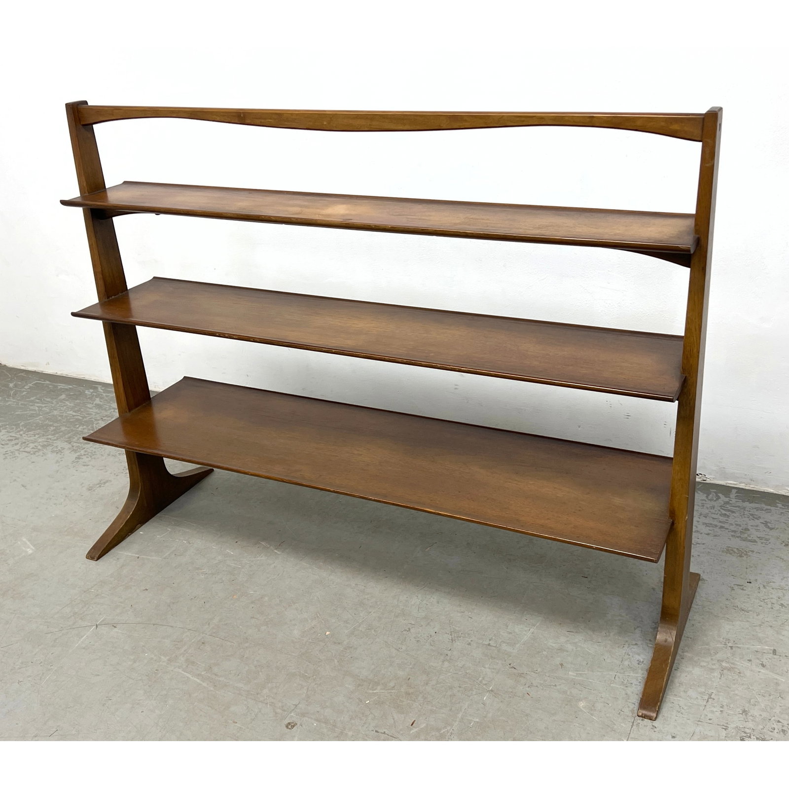 Mid Century Modern John Van Koert for Drexel "Profile" Pyramidal Bookshelf (1 of 10)