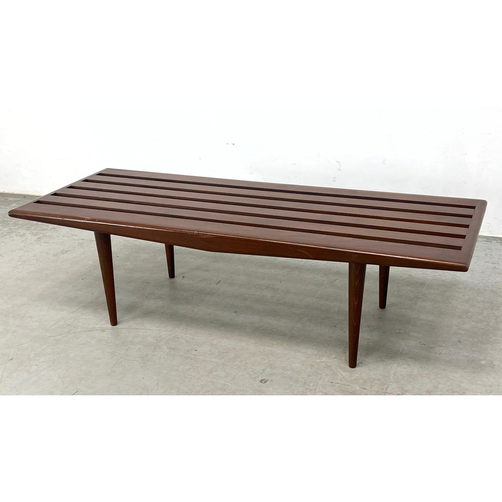 Mid Century Modern Slat Bench Table. (1 of 8)