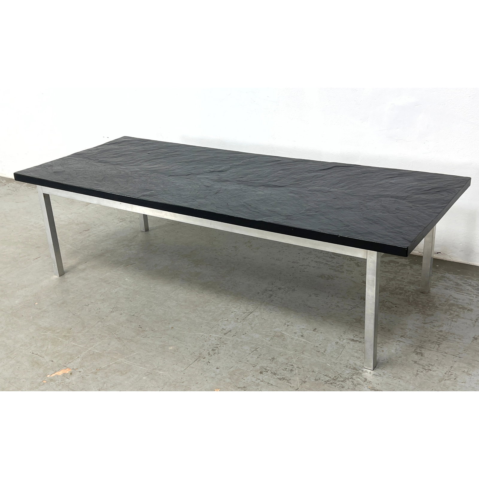 Mid Century Modern Steel and Faux Slate Coffee Table. (1 of 10)