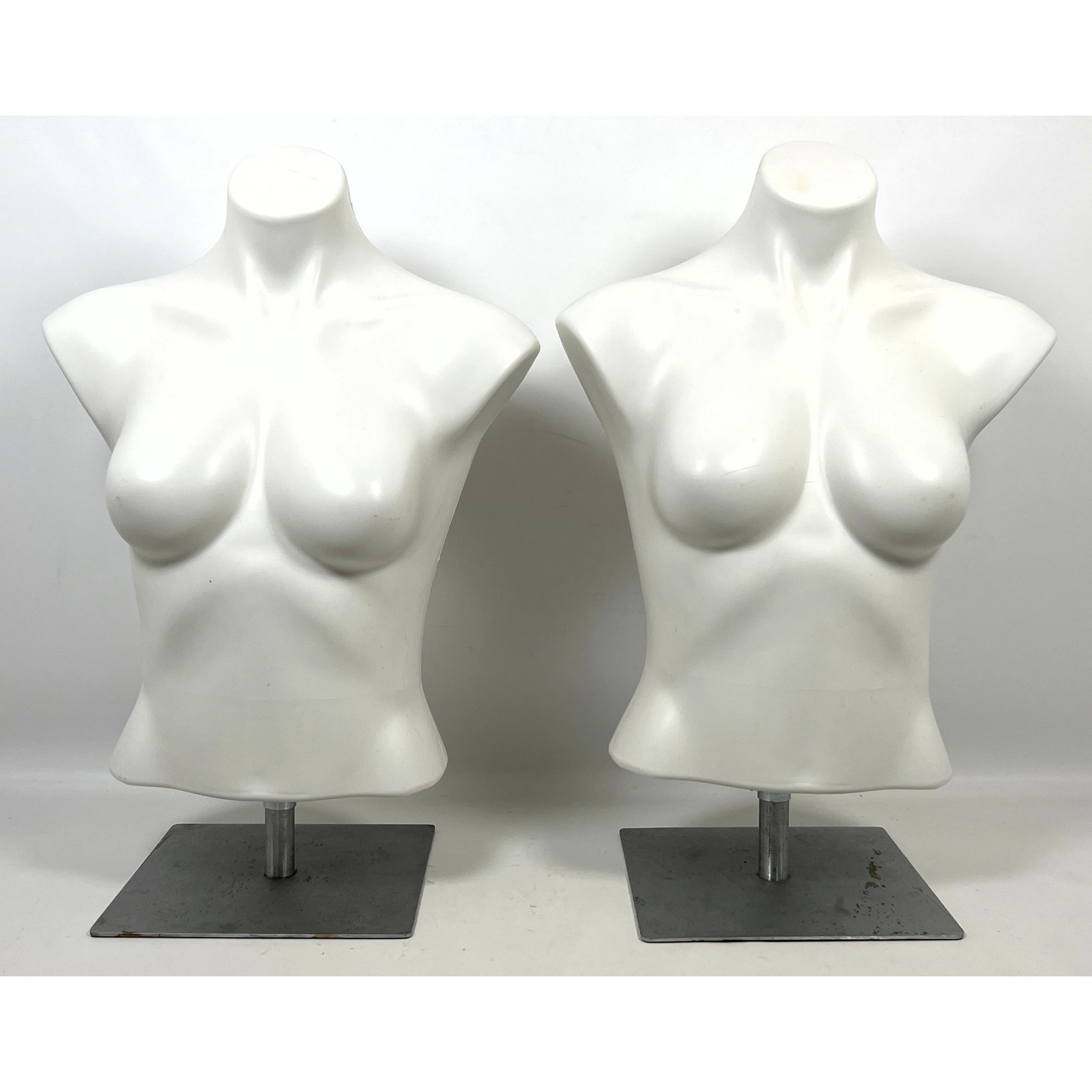 Pair Tabletop female torso mannequins designed for retail display. (1 of 10)