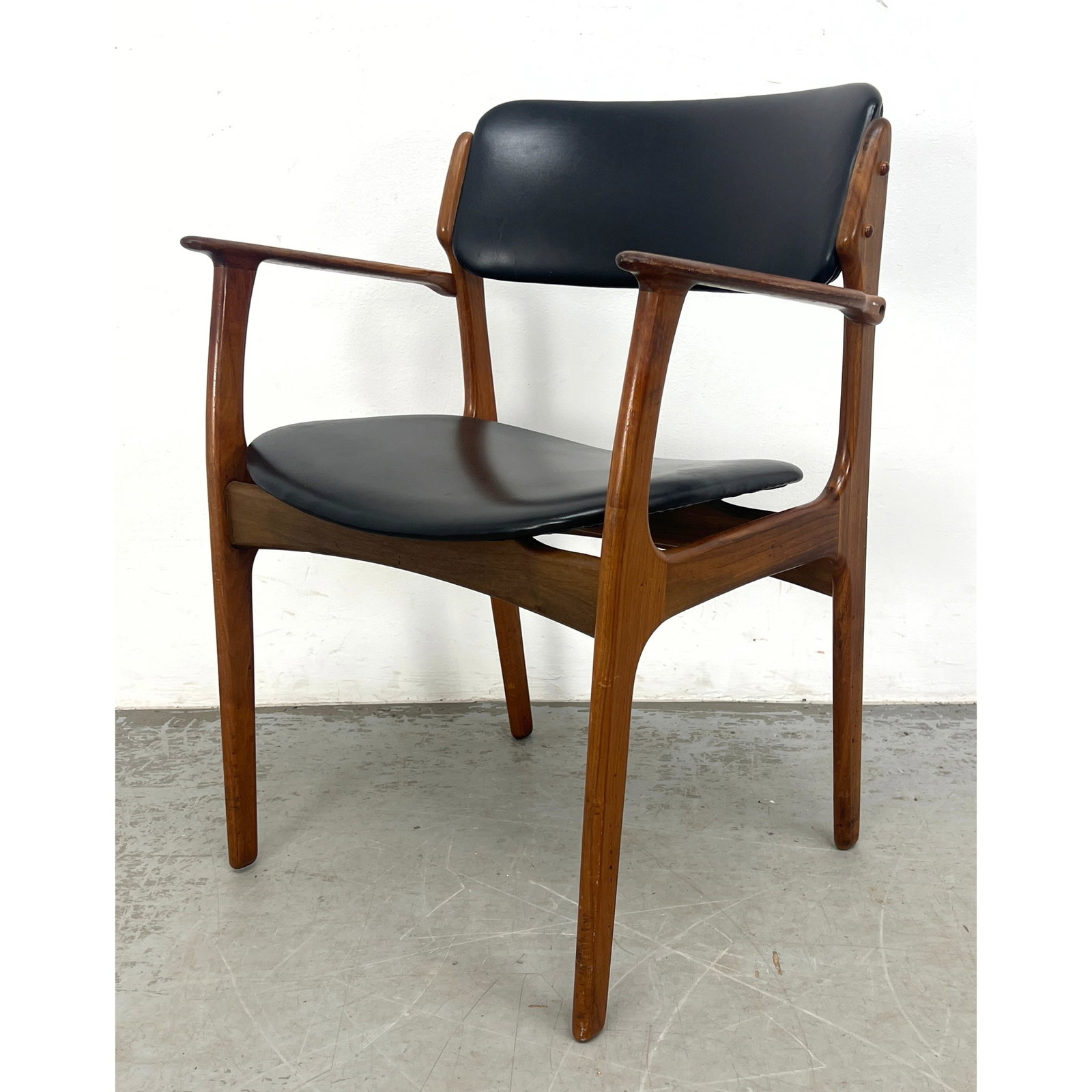 Eric Buch Od Mobler Danish Modern Denmark Teak Dining Chair Arm Chair: Eric Buch Od Mobler Danish Modern Denmark Teak Dining Chair Arm Chair Dimensions: Height: 31 inches, Width: 23.5 inches, Depth: 21.5 inches. - Seat Height: 17 inches ---