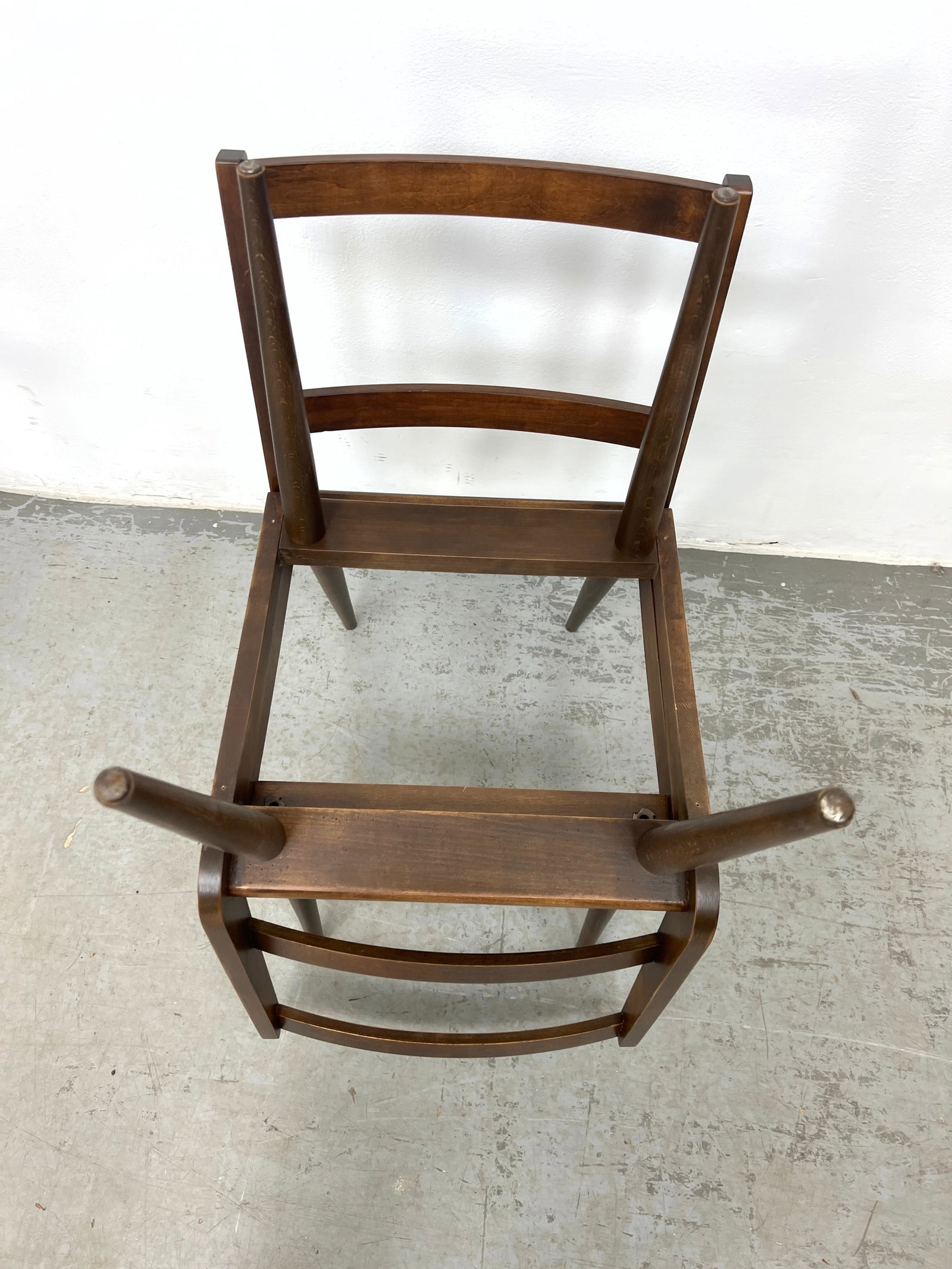 Set 4 Mid Century Modern Dining Chair Frames. Risom style. - 7