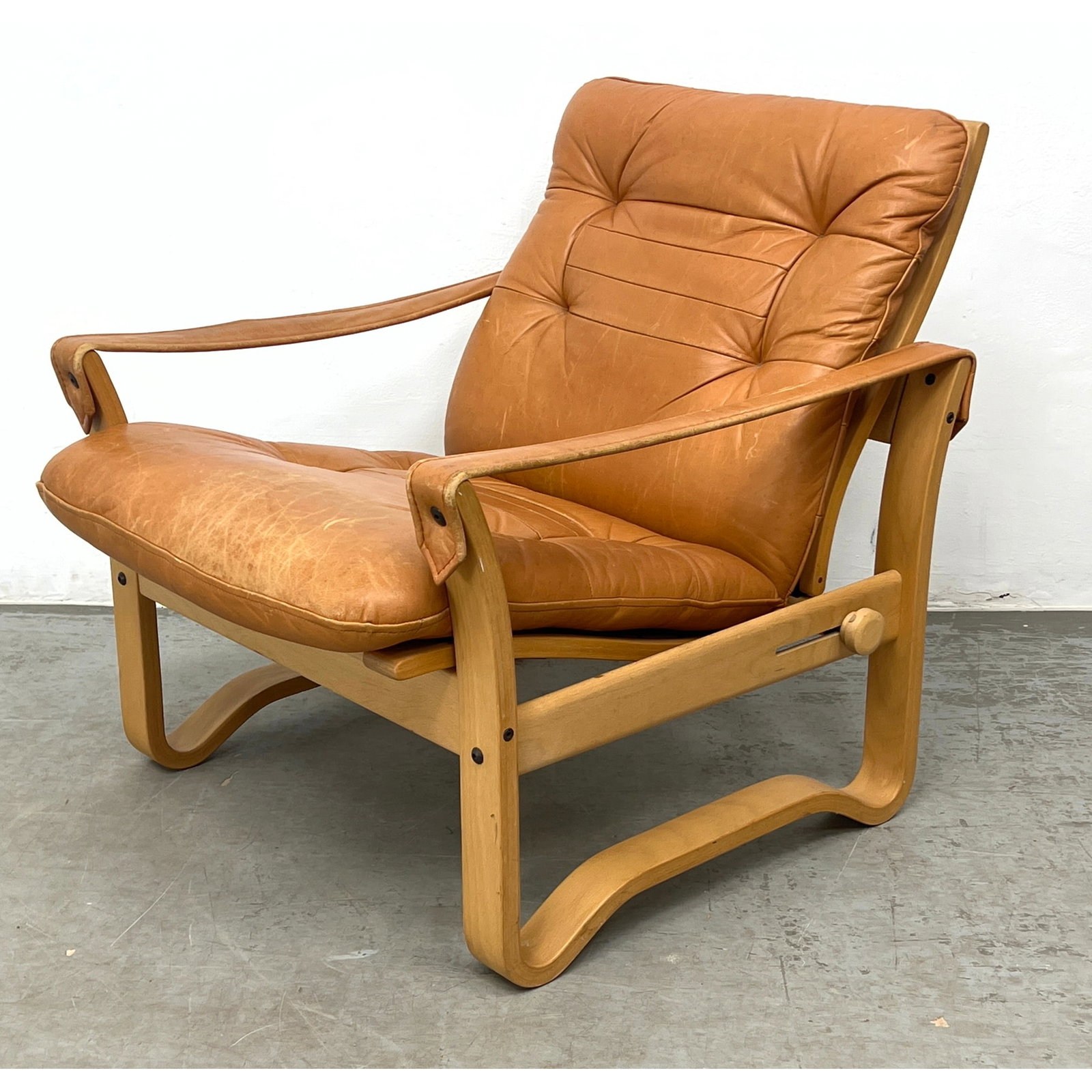 J.M Birking Danish Modern Reclining Lounge Chair, Denmark (1 of 12)