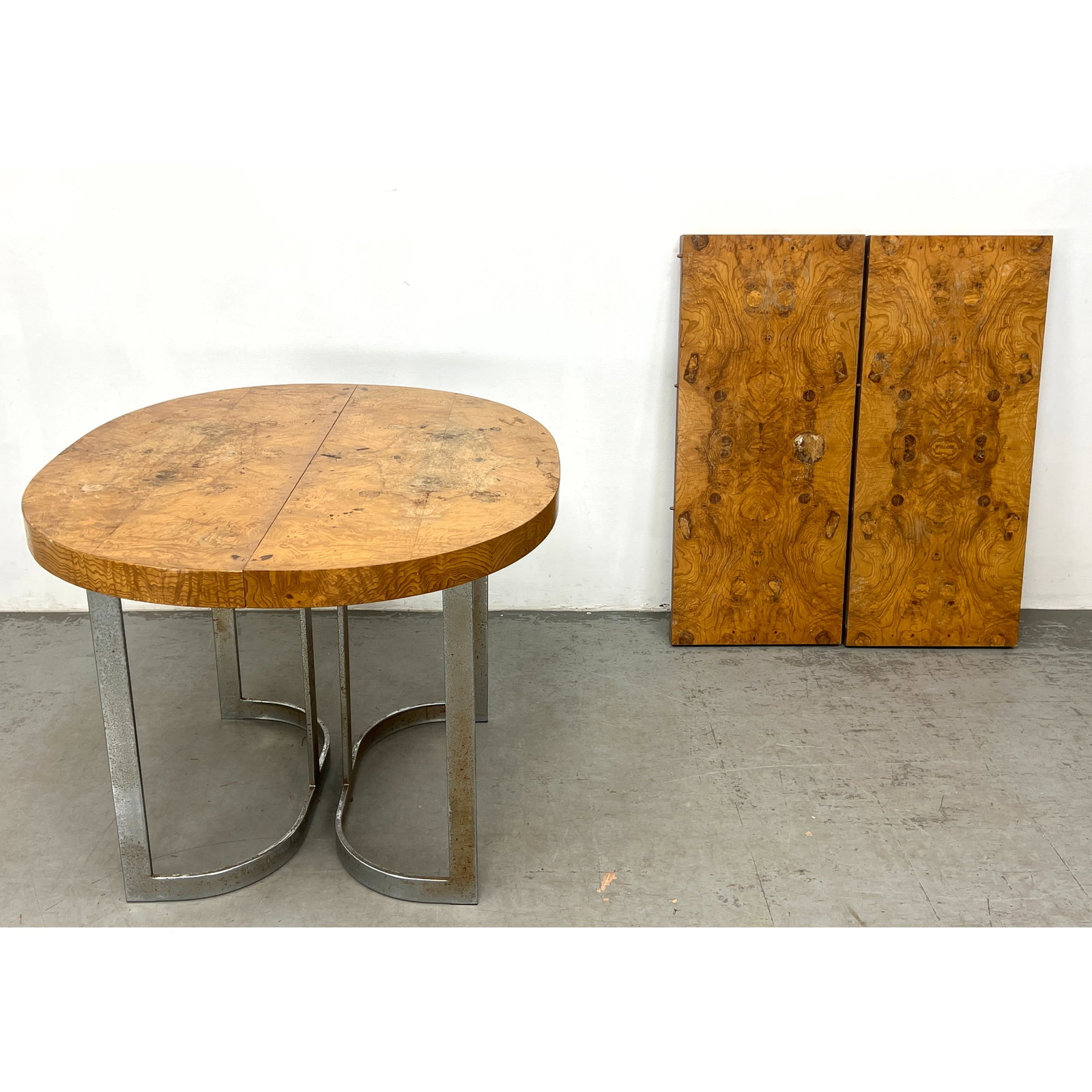 Baughman Style Burl wood Dining Table. (1 of 9)