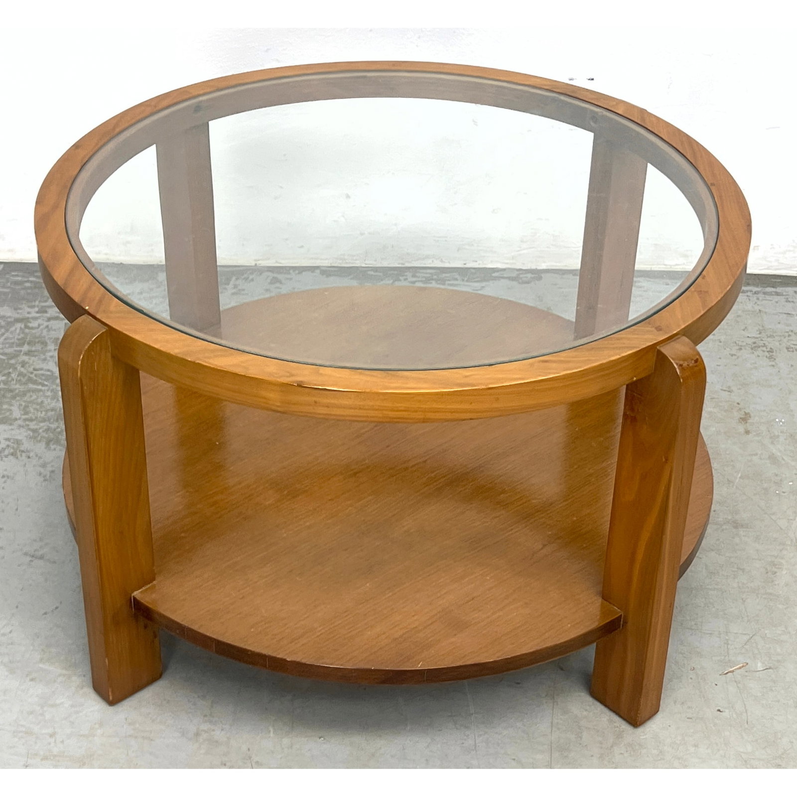 Art Deco Occasional Table with Inset Glass. (1 of 8)