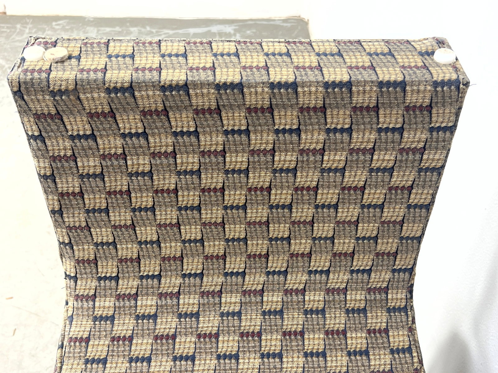 Pair Fully Upholstered Waterfall Stools. - 5
