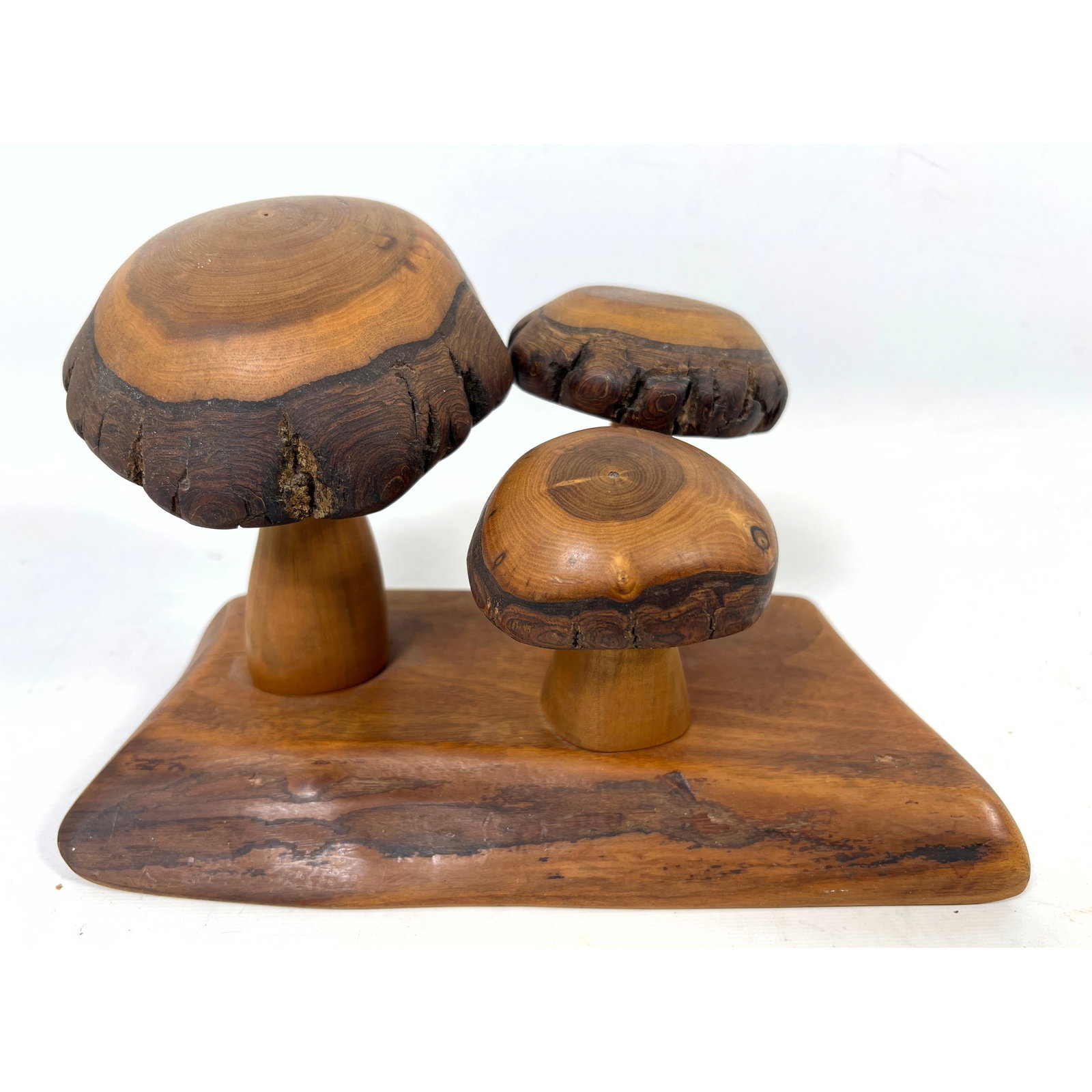 James Camp 73. African America Woodworker Mushroom Sculpture. Worked in Philadelphia.: James Camp 73. African America Woodworker Mushroom Sculpture. Worked in Philadelphia. Dimensions: Height: 7 inches, Width: 11 inches, Depth: 6 inches. ---