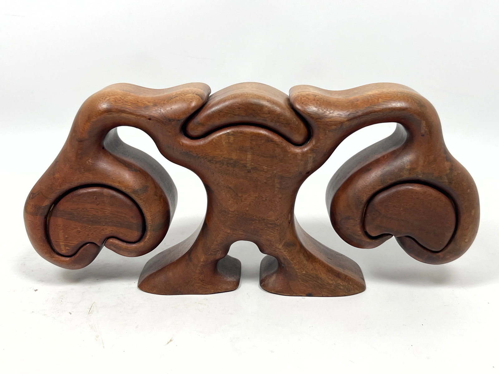 Fred and Marilyn Buss Black walnut Trinket Box. Abstract Organic Form. (1 of 8)