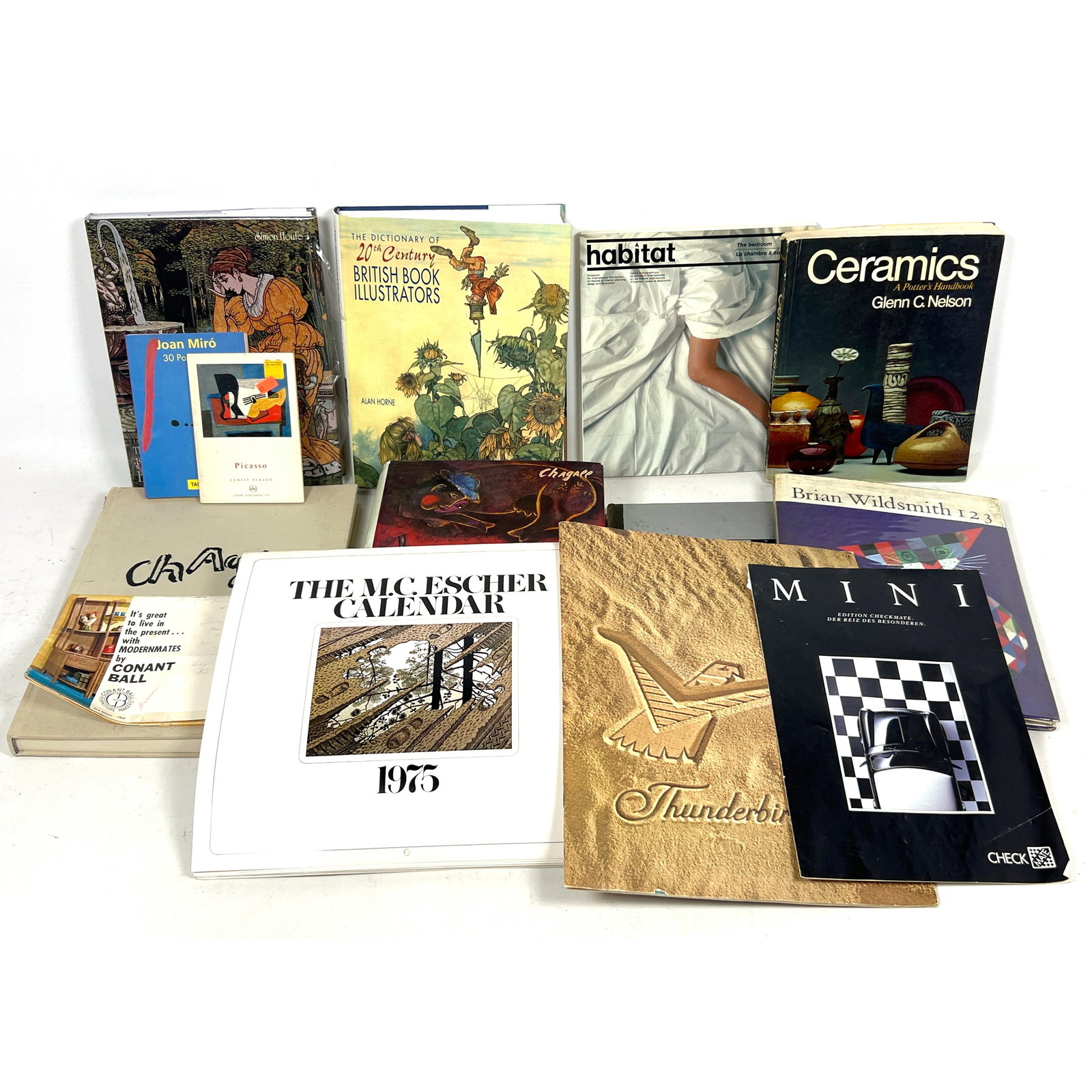 13pcs Art Books. Chagall, British Illustrators, Habitat, Joan Miro, Picasso, Brian Wildsmith, (1 of 20)
