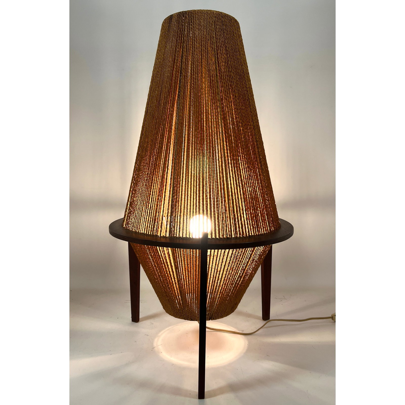 Danish Modern String Lamp by Ib Fabiansen for Fog and Morup: Danish Modern String Lamp by Ib Fabiansen for Fog and Morup Dimensions: Height: 28.75 inches, Width: 16 inches, Depth: 16 inches. ---