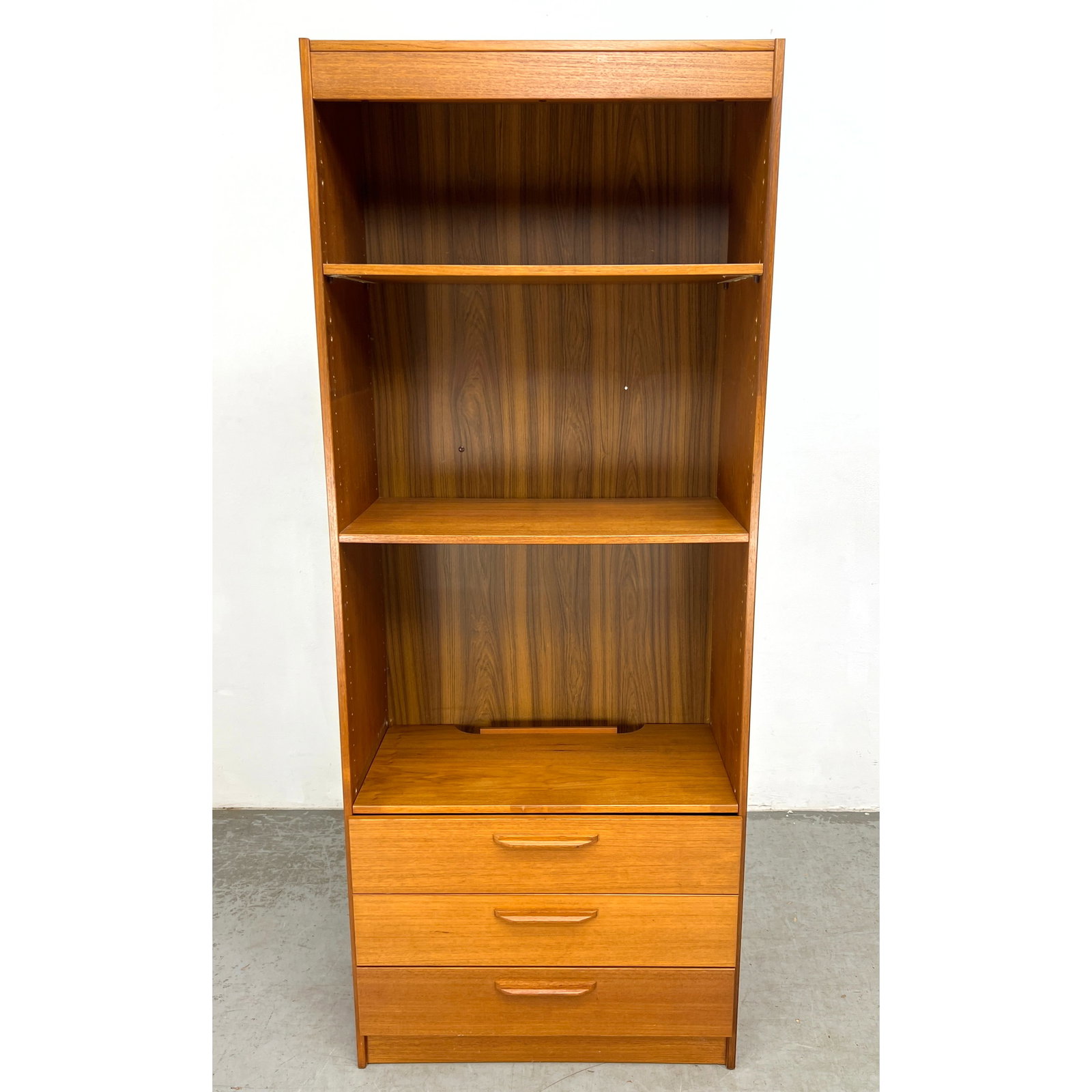 Danish Modern Teak Bookcase Cabinet with Drawers. (1 of 11)