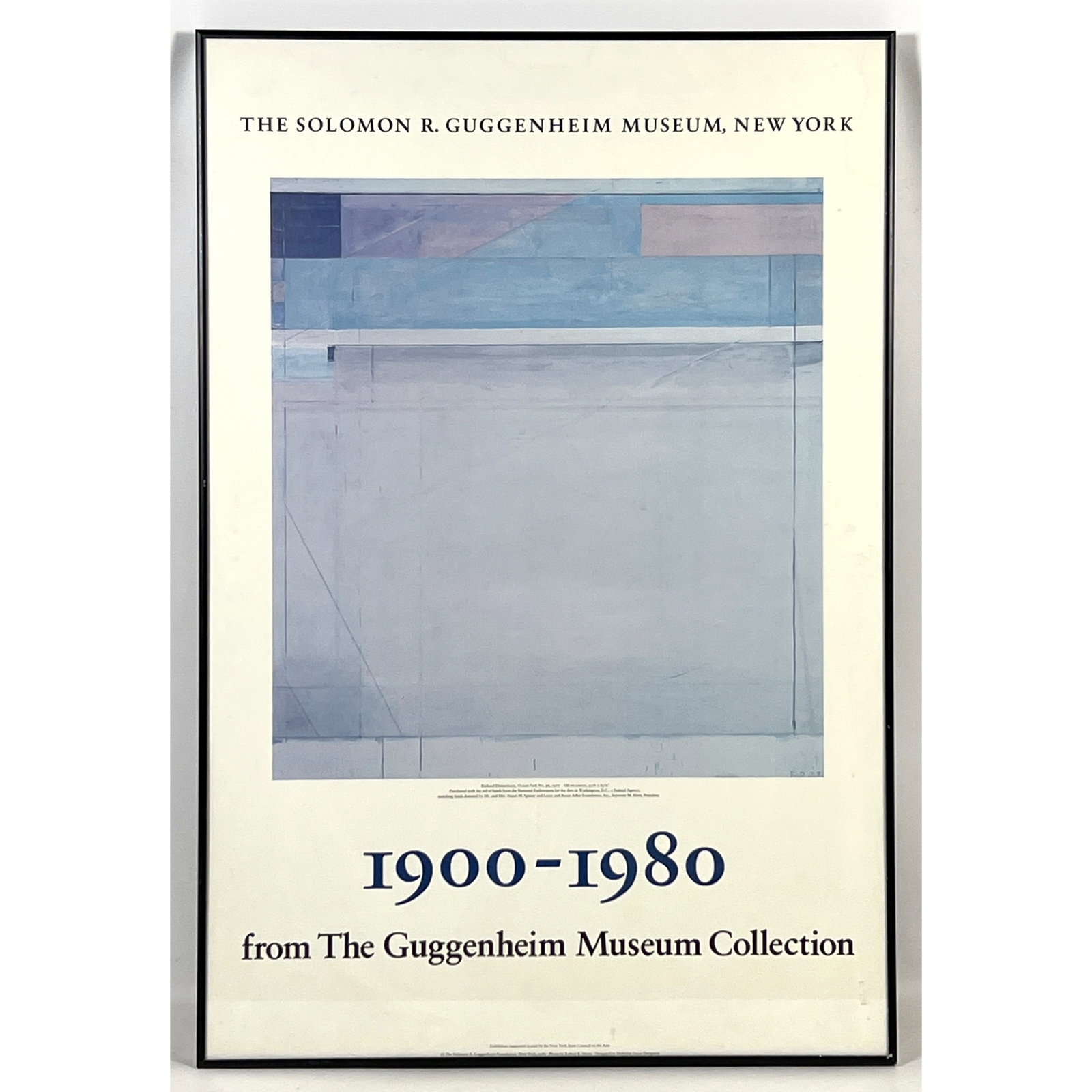 Exhibition poster titled 1900-1980 from The Guggenheim Museum Collection, issued for an exhibition a (1 of 10)