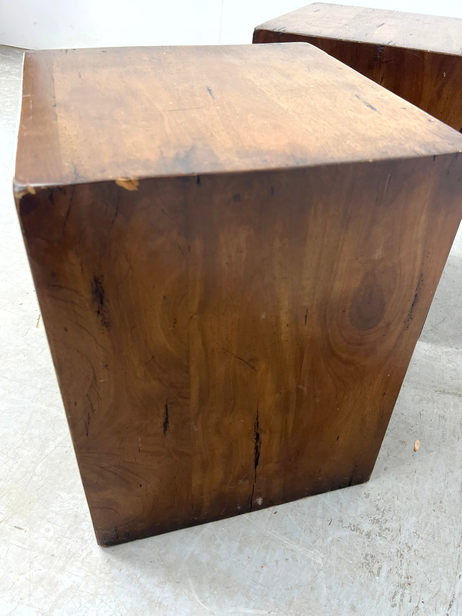 Pair Four Hands Cube Side Table Pedestals. - 7