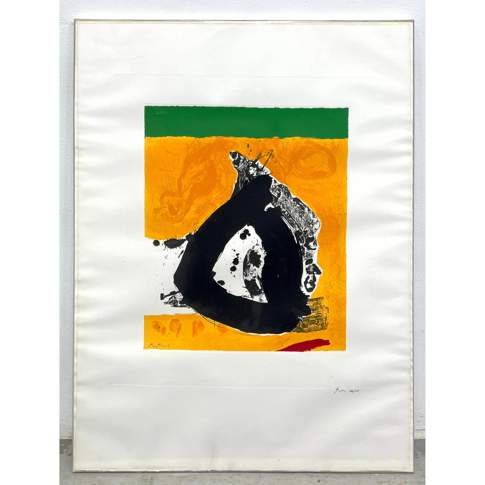 ROBERT MOTHERWELL Colored Screen Print. Signed. "Untitled from the Basque Suite". Abstract Expressio (1 of 11)