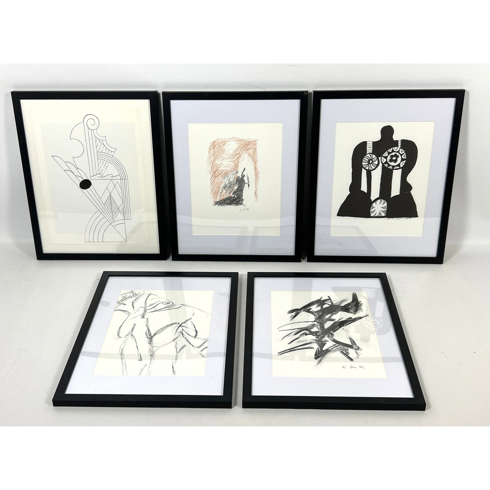 5pcs Niki de Saint 1967 offset lithograph prints from in memory of my feelings. Marked in print.: 5pcs Niki de Saint 1967 offset lithograph prints from in memory of my feelings. Marked in print. Dimensions: Frame Height: 15 inches, Frame Width: 12 inches. - Image Size: Image Height: 10 inches,