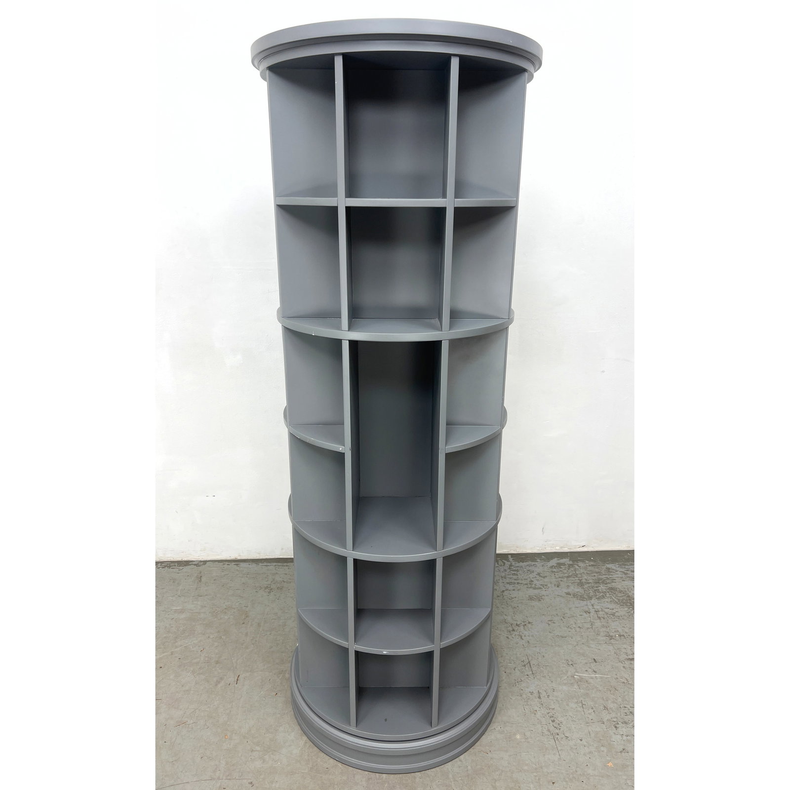 Contemporary revolving bookcase manufactured for Pottery Barn Teen. (1 of 10)