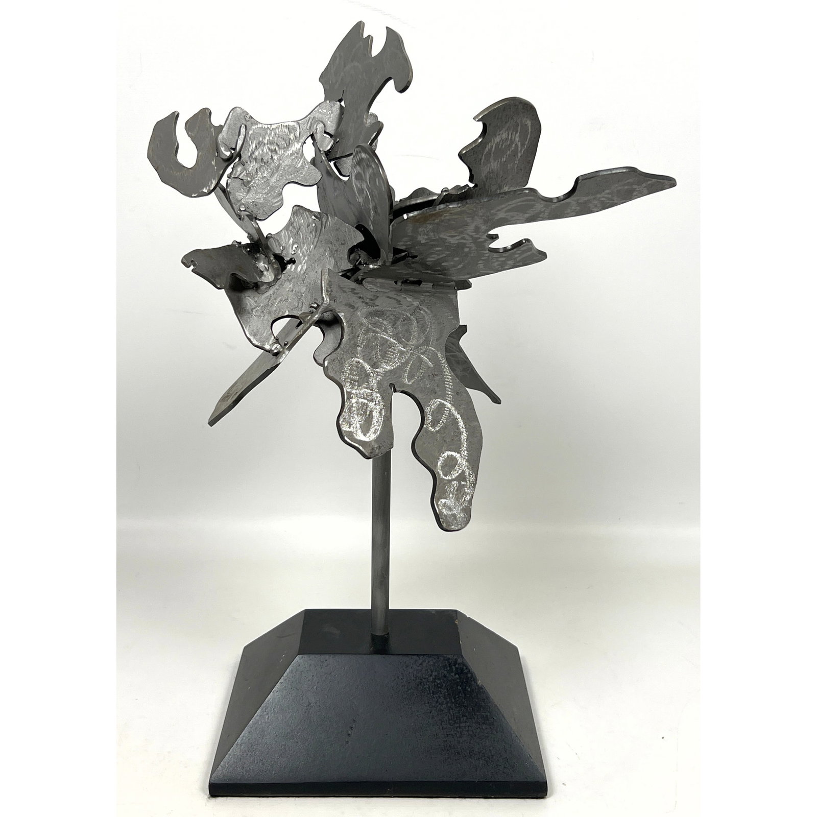 Abstract Brutalist Modern Sculpture. Signed Steele 04 (1 of 10)
