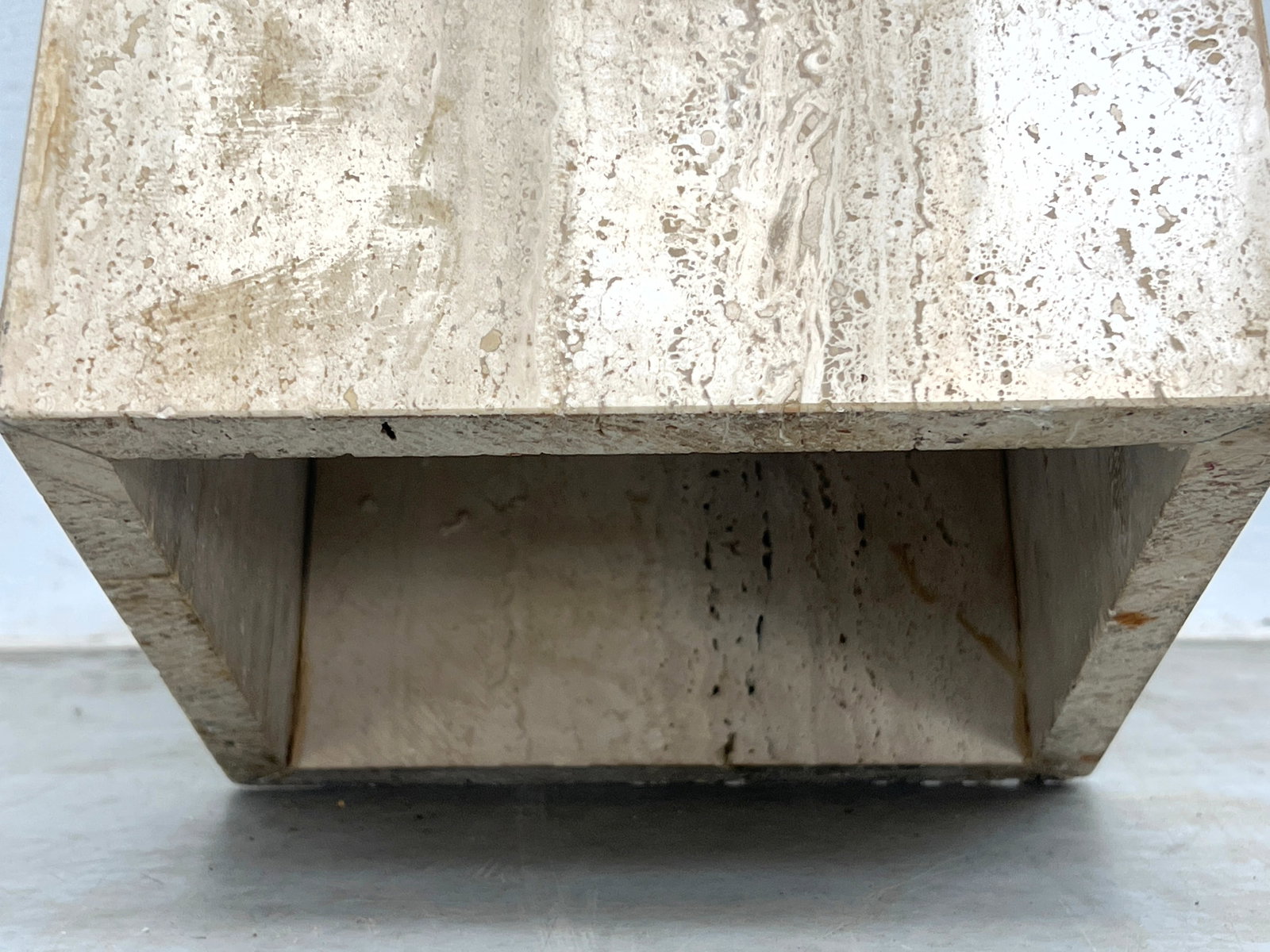 Travertine Square Column Pedestal. - 6
