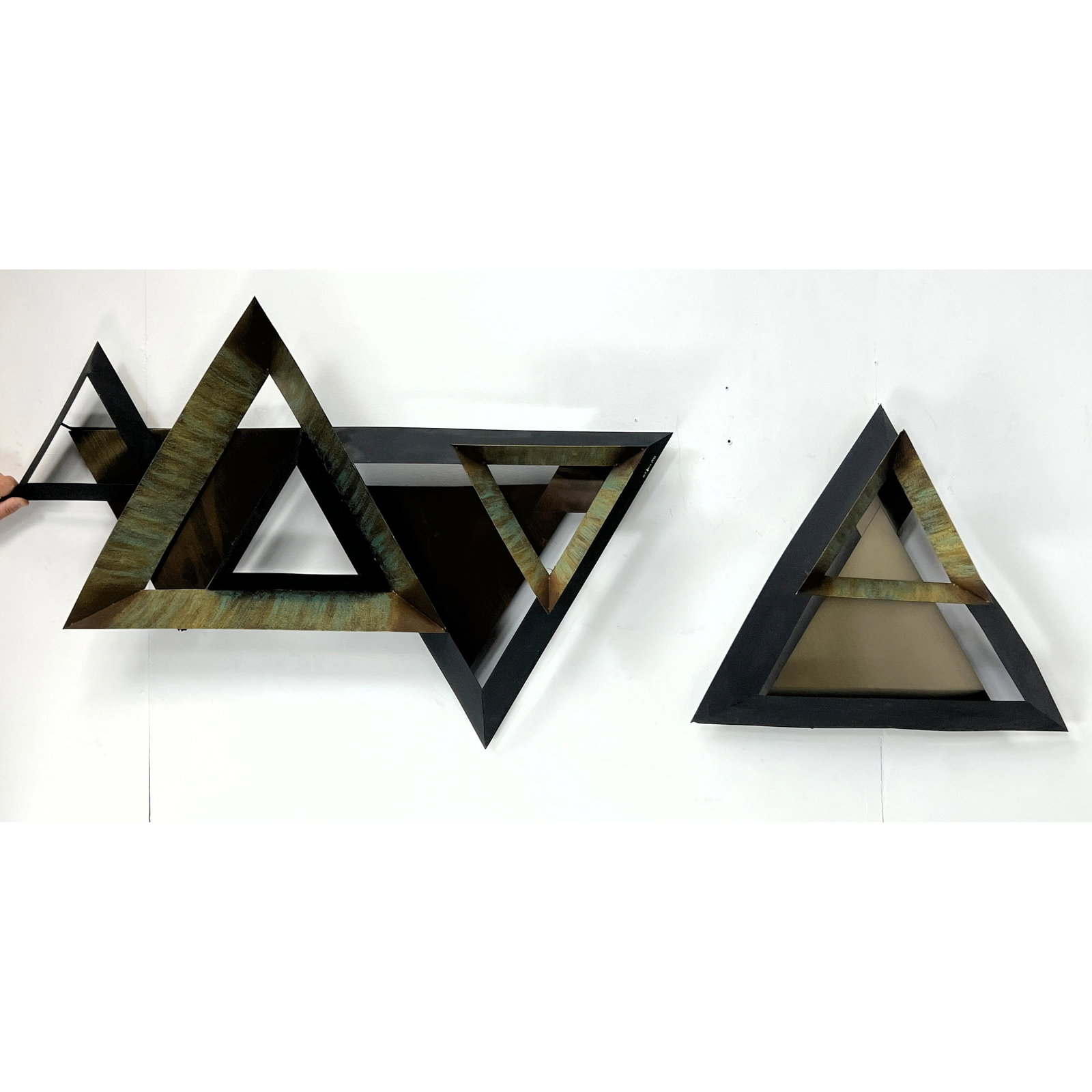 C. Jere 1991 Mixed Metal Wall sculpture. Patina Finish. (1 of 13)