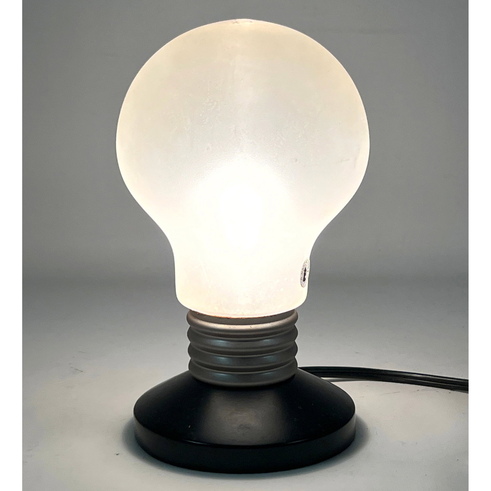 Hand Blown Glass Shade Table Lamp in the Form of Incandescent Bulb. (1 of 14)