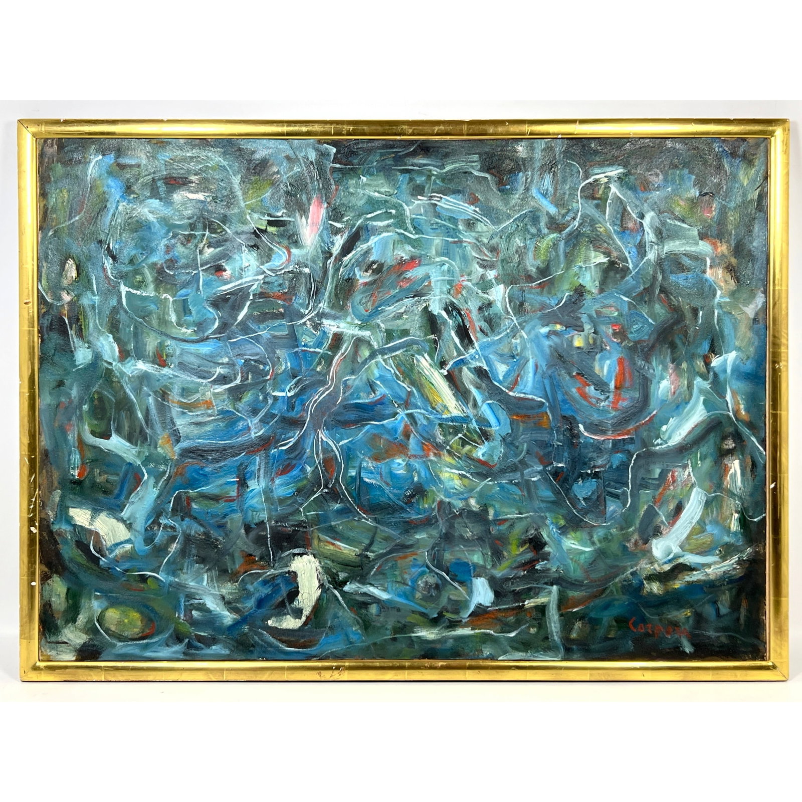 Carpaza Abstract Modern Oil Painting on canvas. Italian. Signed. (1 of 11)