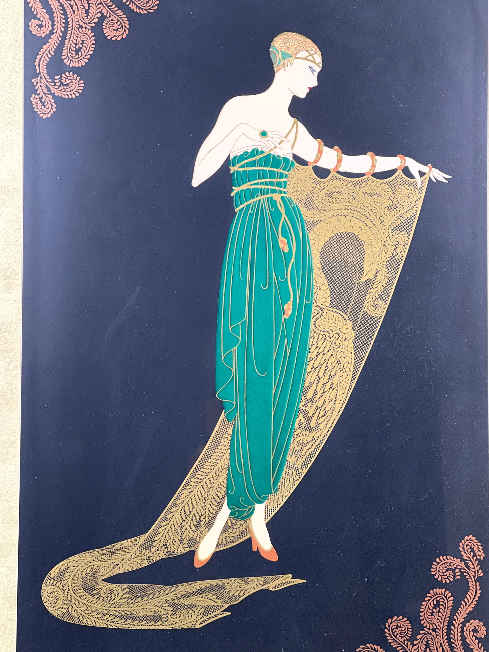 Erte serigraph Print. Unsigned. - 2