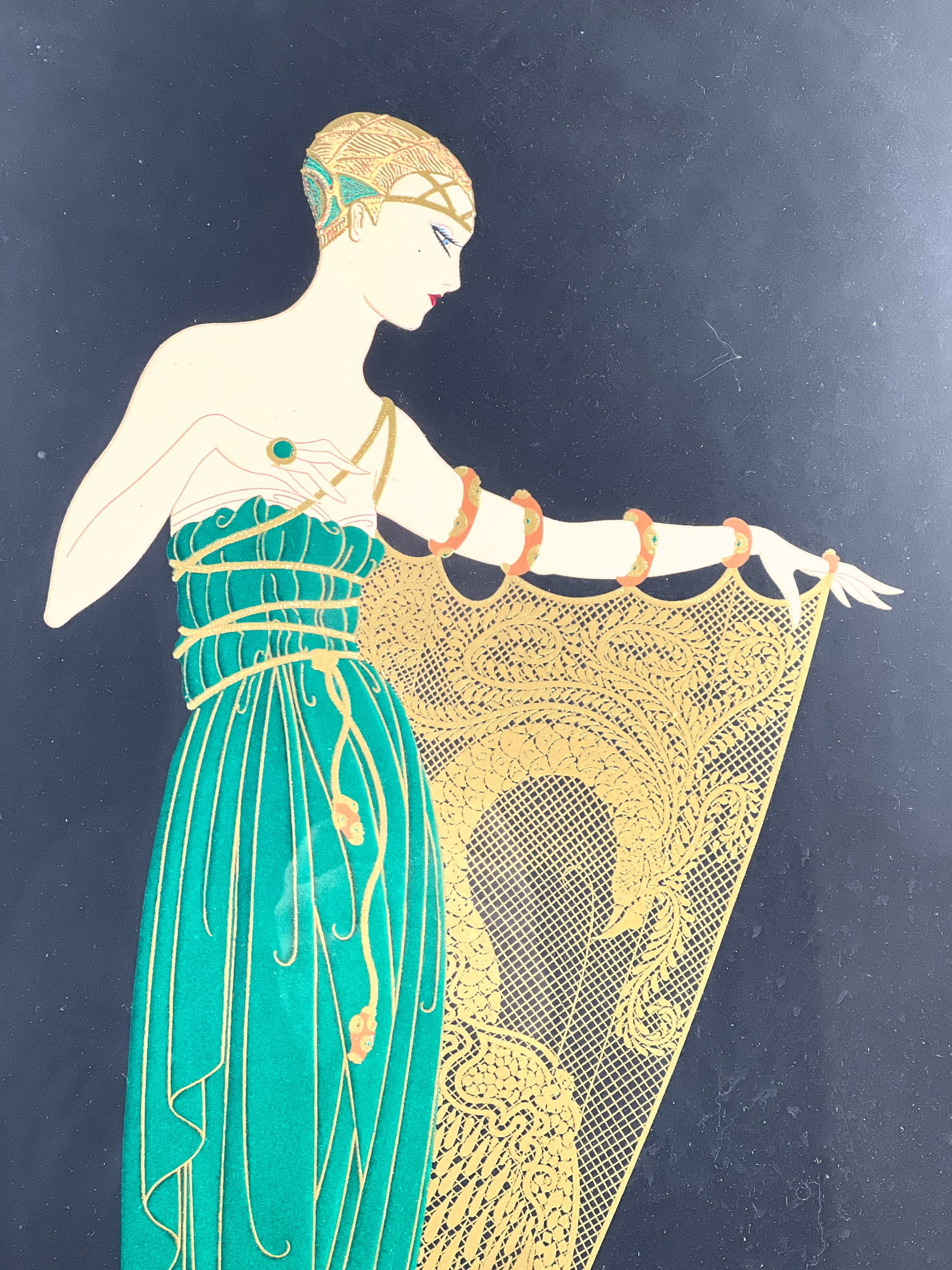 Erte serigraph Print. Unsigned. - 3