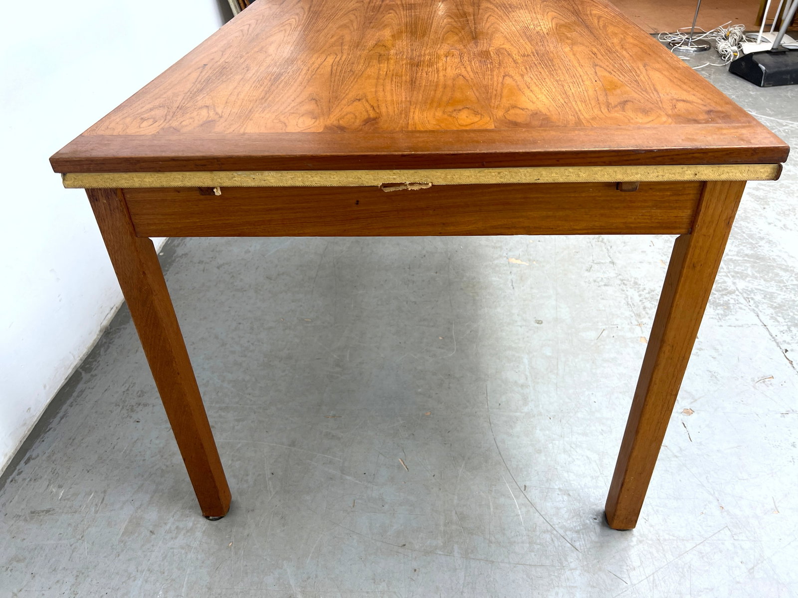 Danish Modern Teak Refractory Dining Table. - 4