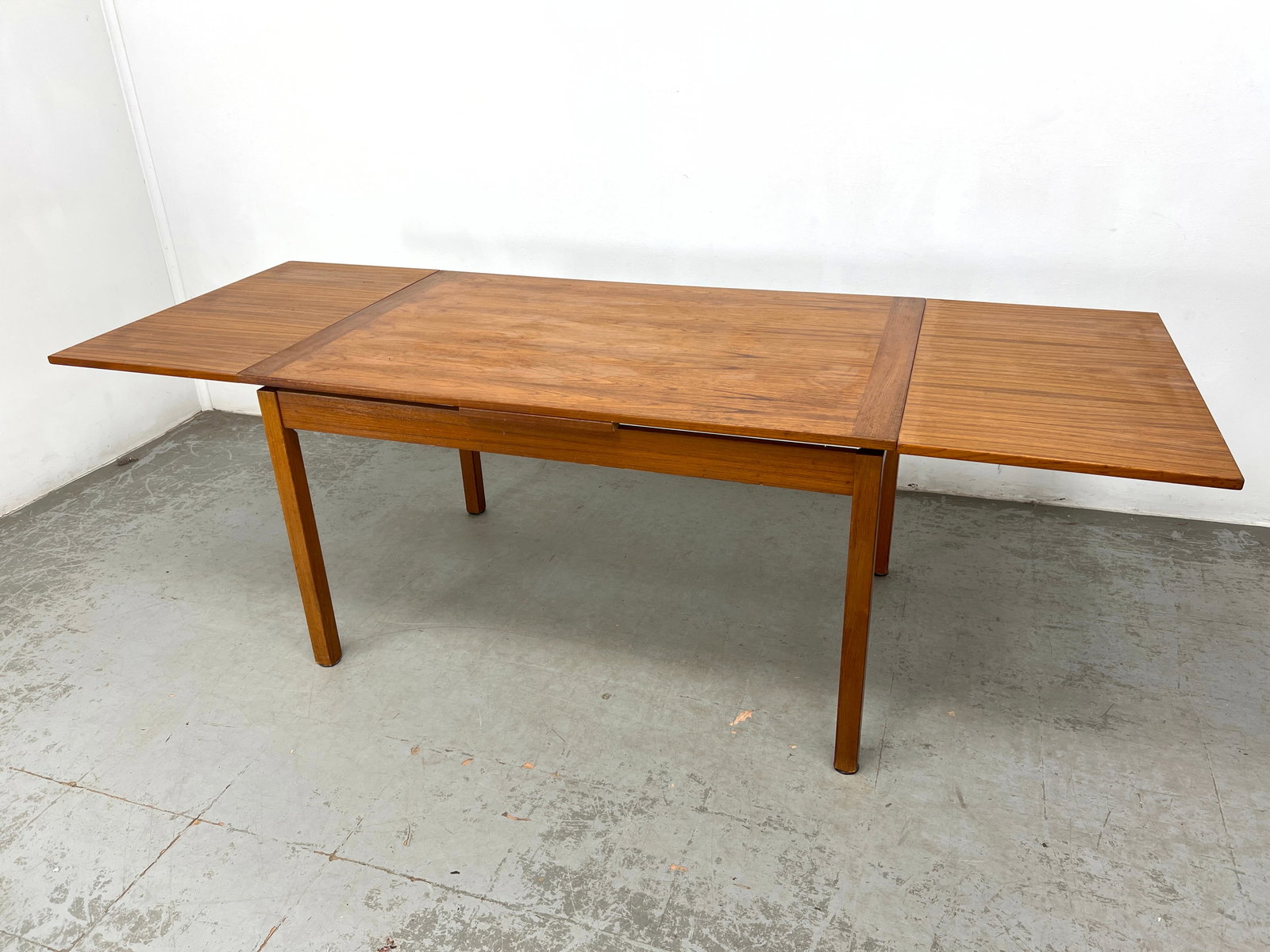 Danish Modern Teak Refractory Dining Table. - 6