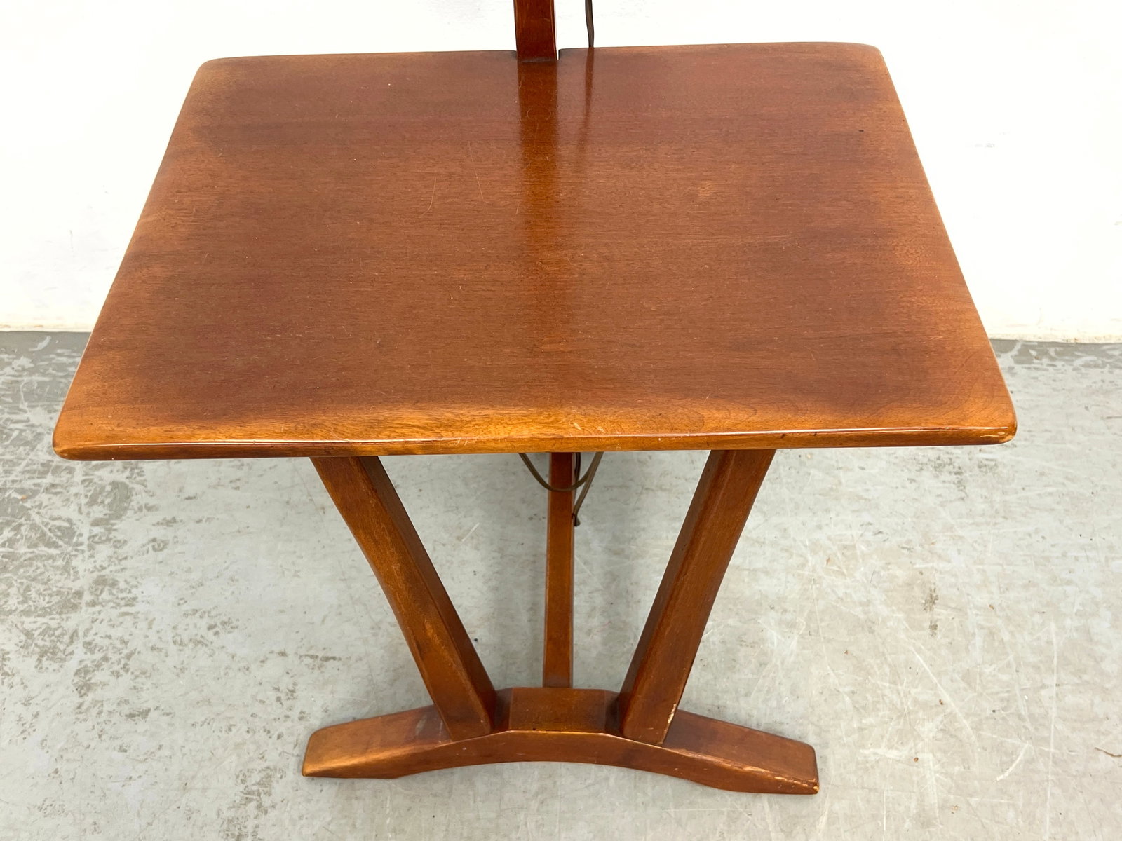 Cushman Solid Rock Maple Table Floor Lamp. - 3