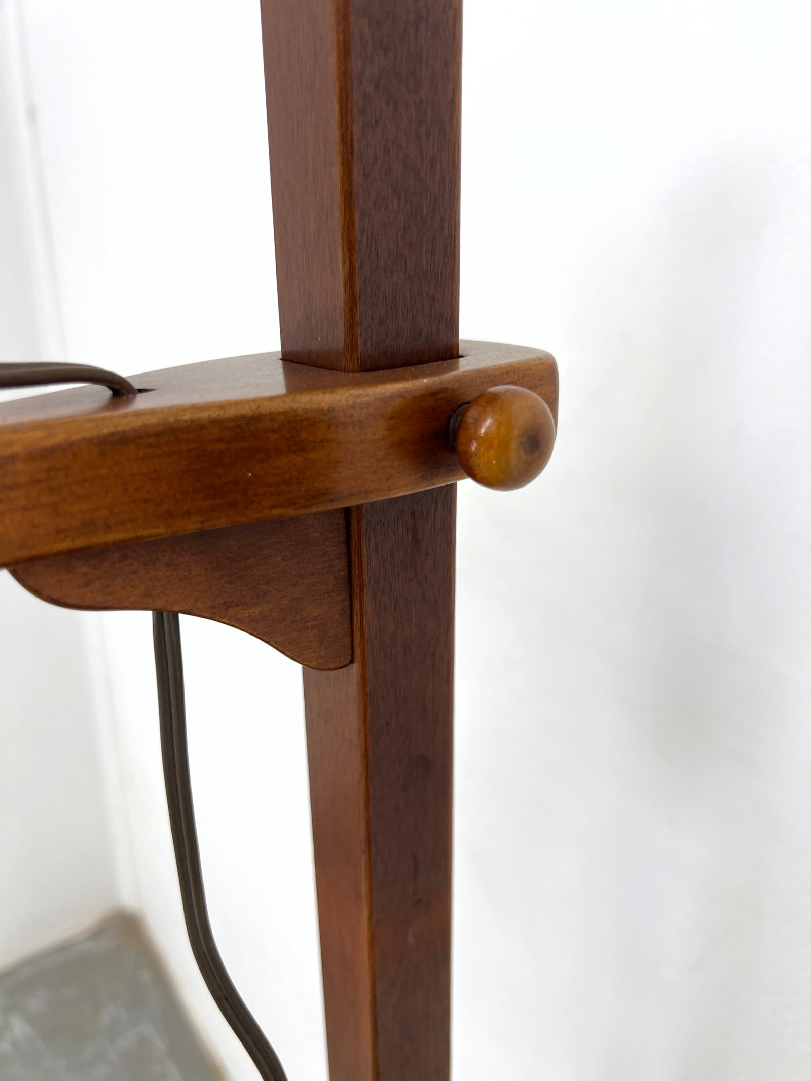 Cushman Solid Rock Maple Table Floor Lamp. - 6