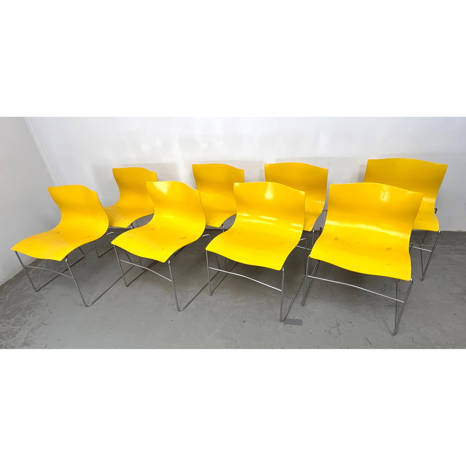 Set 8 Massimo and Lella Vignelli for Knoll Handkerchief Chairs. (1 of 10)
