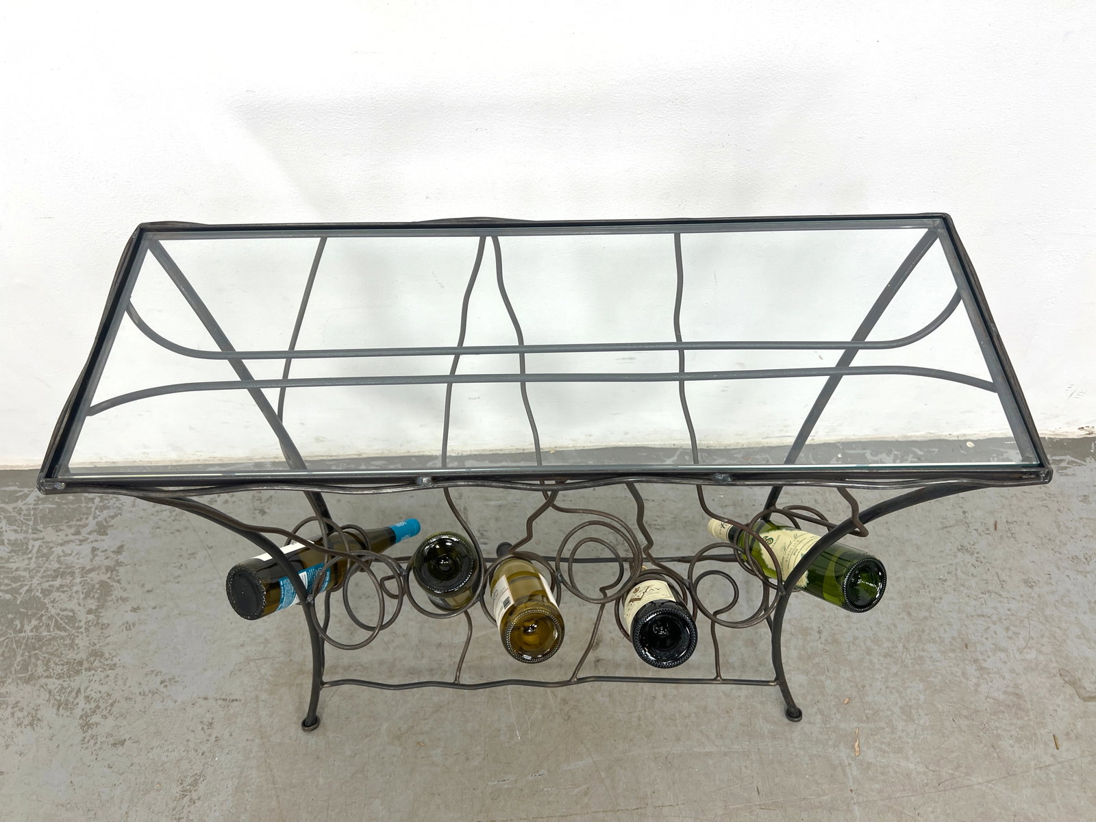 Contemporary Wine Bottle Console Serving Table. - 3