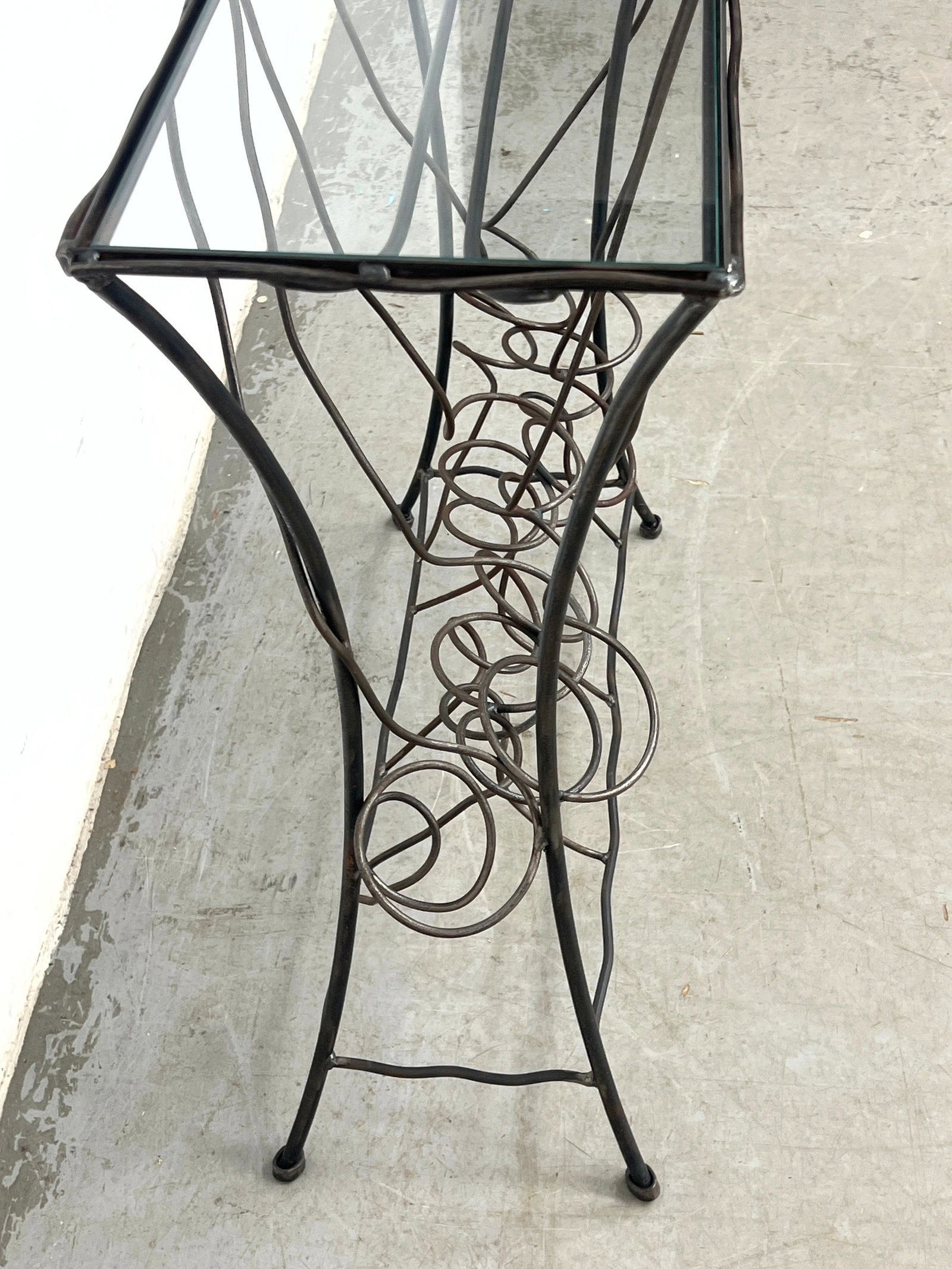 Contemporary Wine Bottle Console Serving Table. - 6