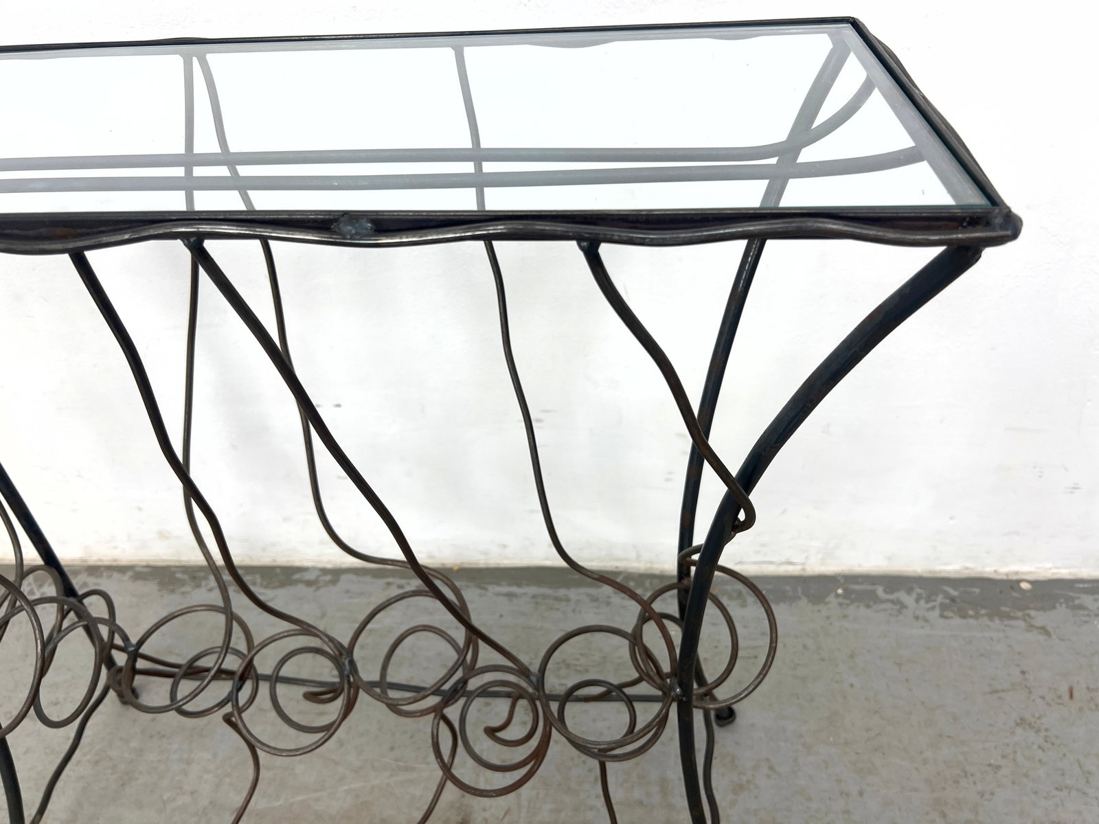 Contemporary Wine Bottle Console Serving Table. - 8