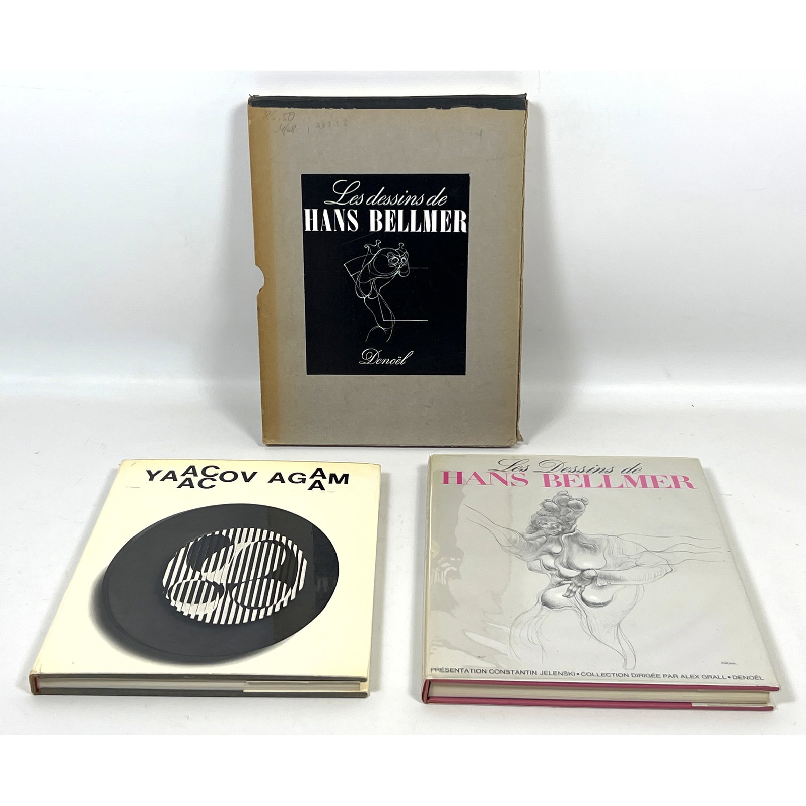 2 Art Books. 1962 Yaacov Agam and 1966 Hans Bellmer. (1 of 17)