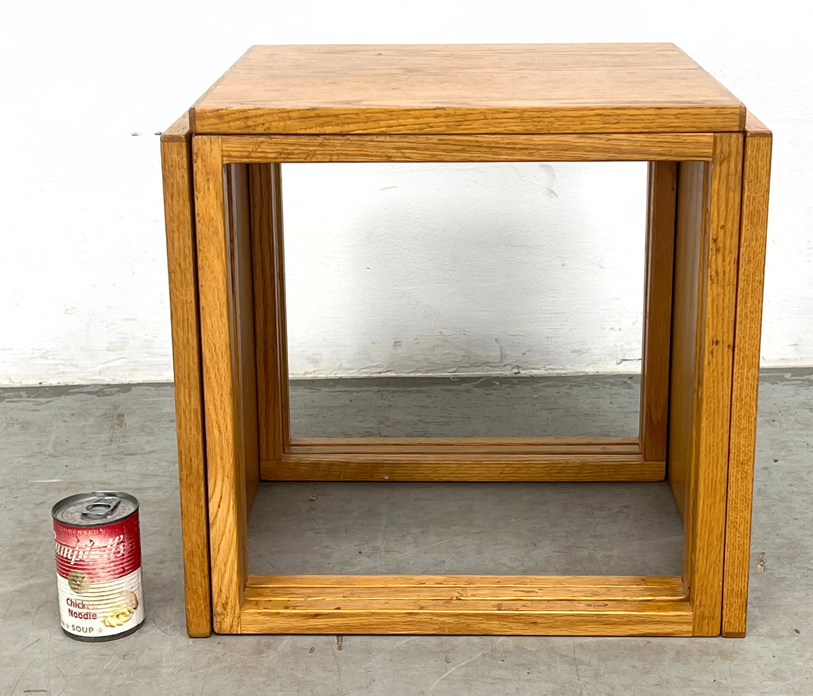 3pc Danish Modern Nesting Cube Table Set. - 15
