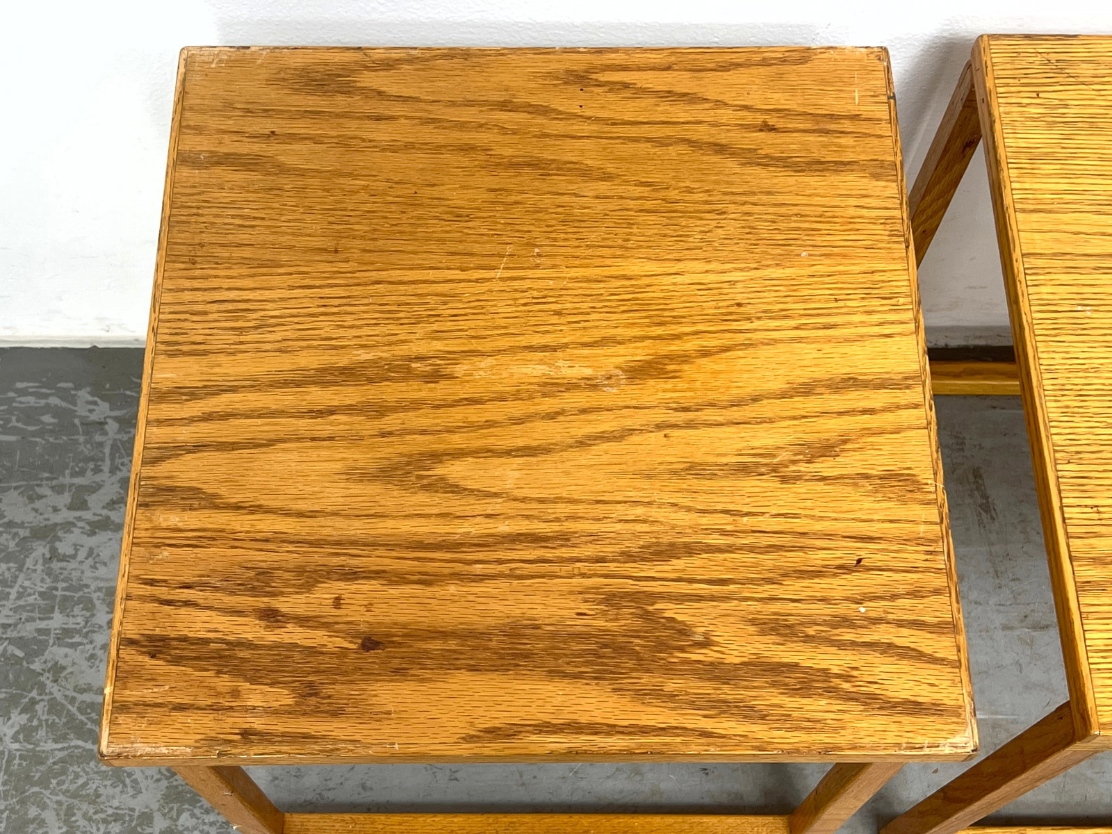 3pc Danish Modern Nesting Cube Table Set. - 5