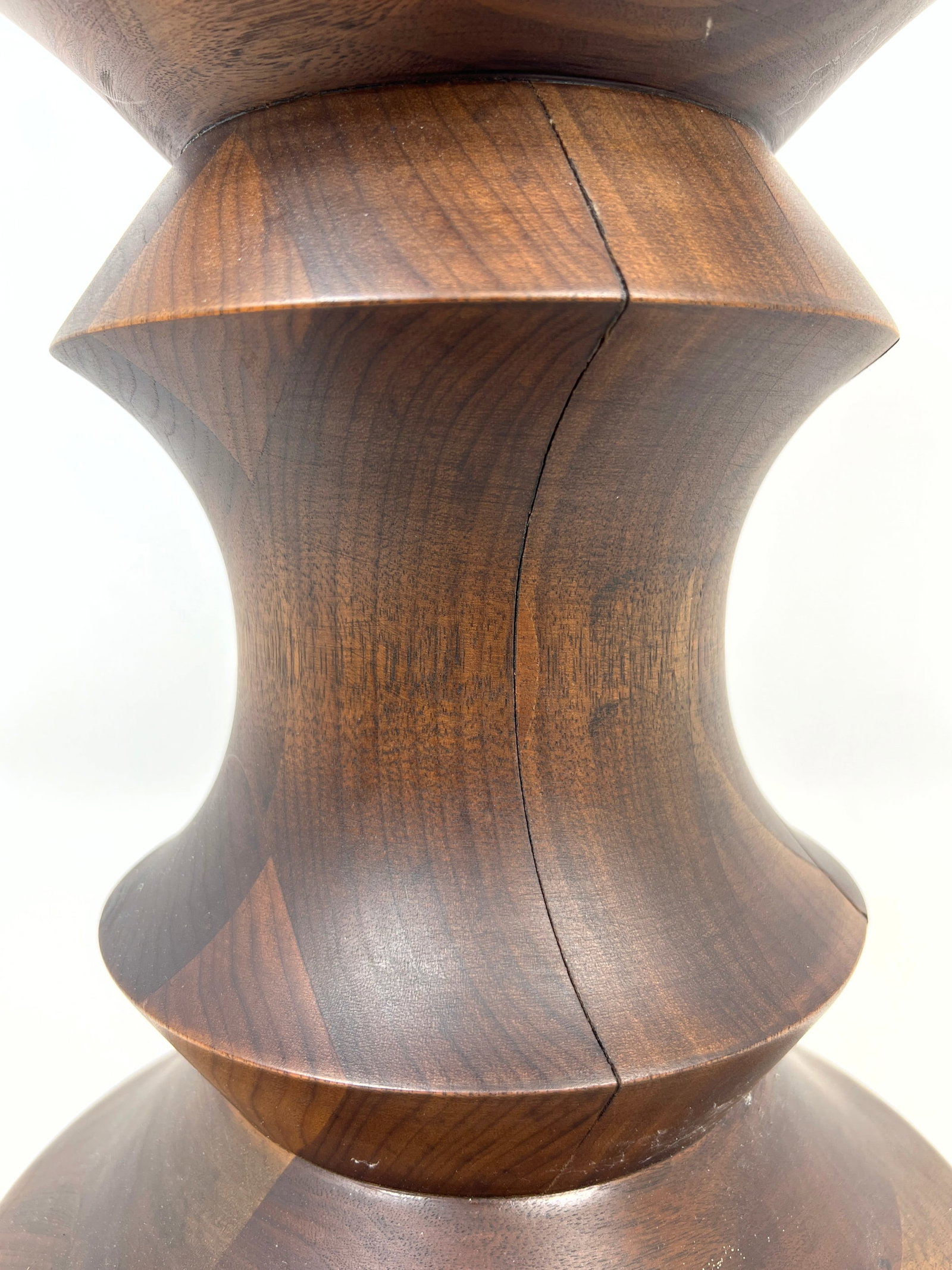 Ray and Charles Eames Time Life Stool. Solid walnut. - 7
